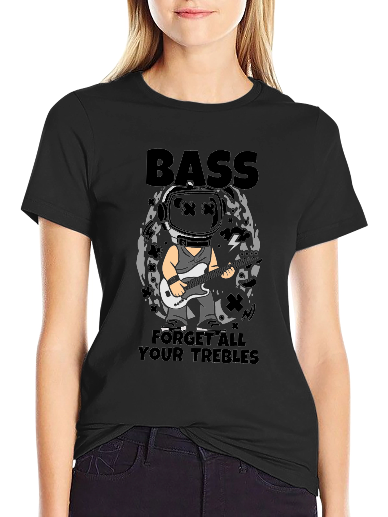 Bass Forget All Your Trebles Black T-Shirt