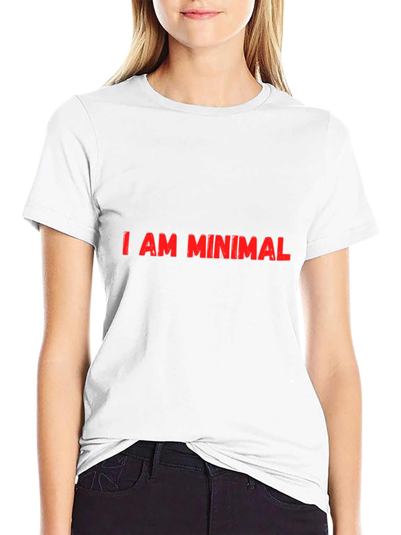 Minimalist Slogan Tee - I AM MINIMAL