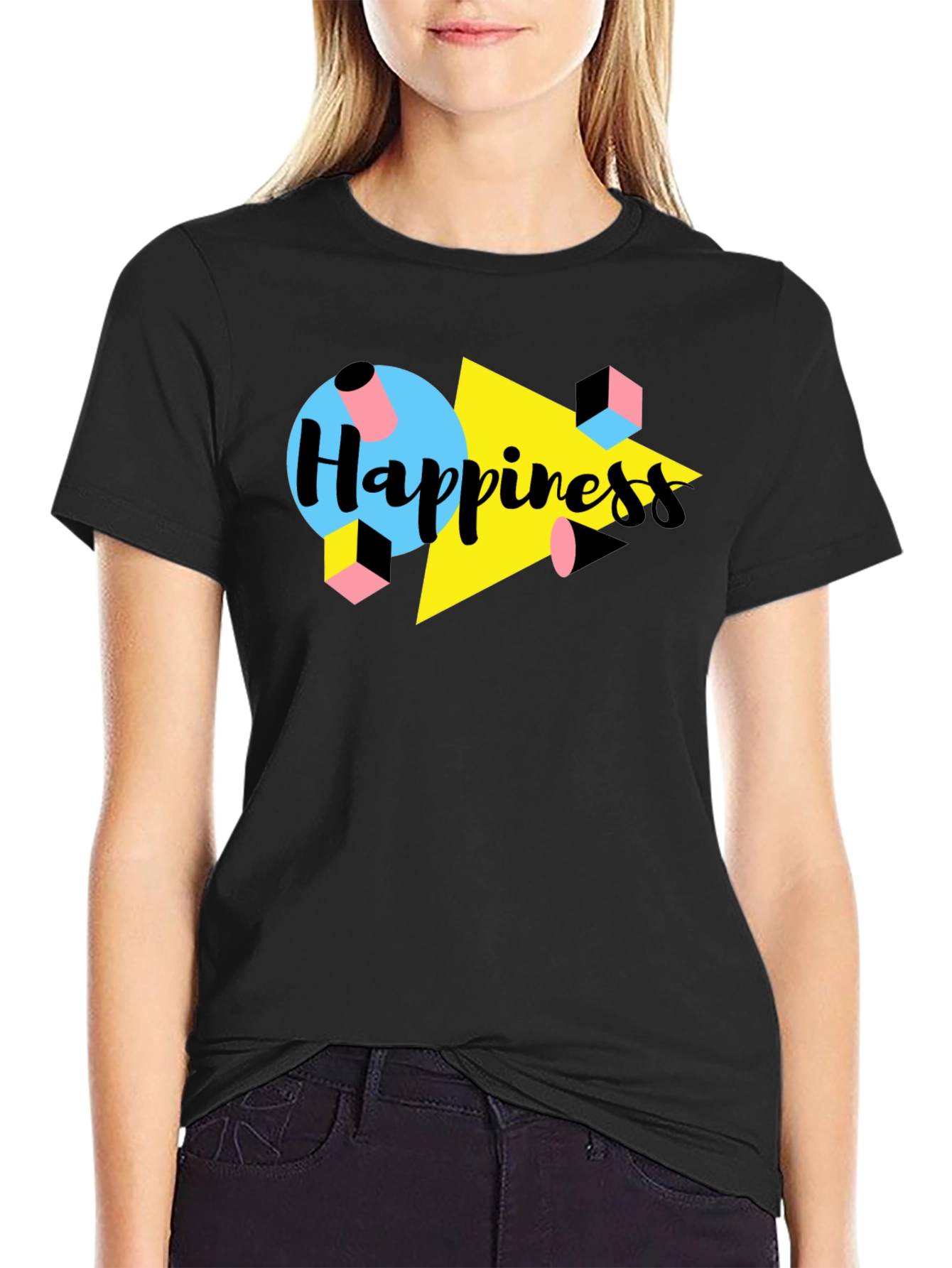 Happiness Graphic Tee - Retro 90s Style
