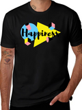 Happiness Graphic Tee - Retro 90s Style