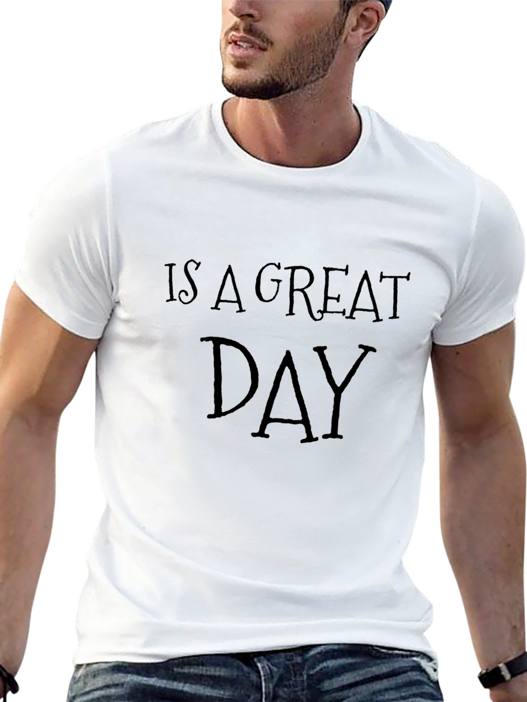 Great Day Graphic Tee - Mens Black T-Shirt