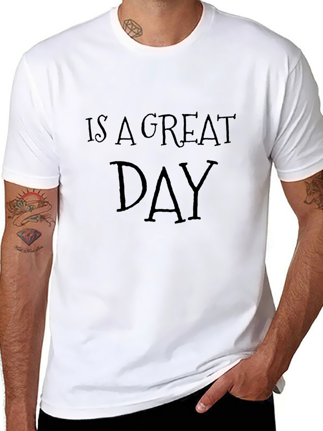 Great Day Graphic Tee - Mens Black T-Shirt
