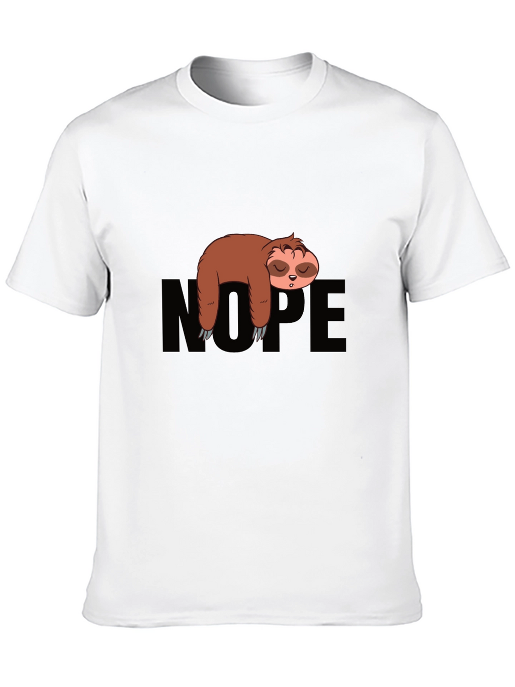 Sloth Nope Graphic Tee - Relaxed Fit