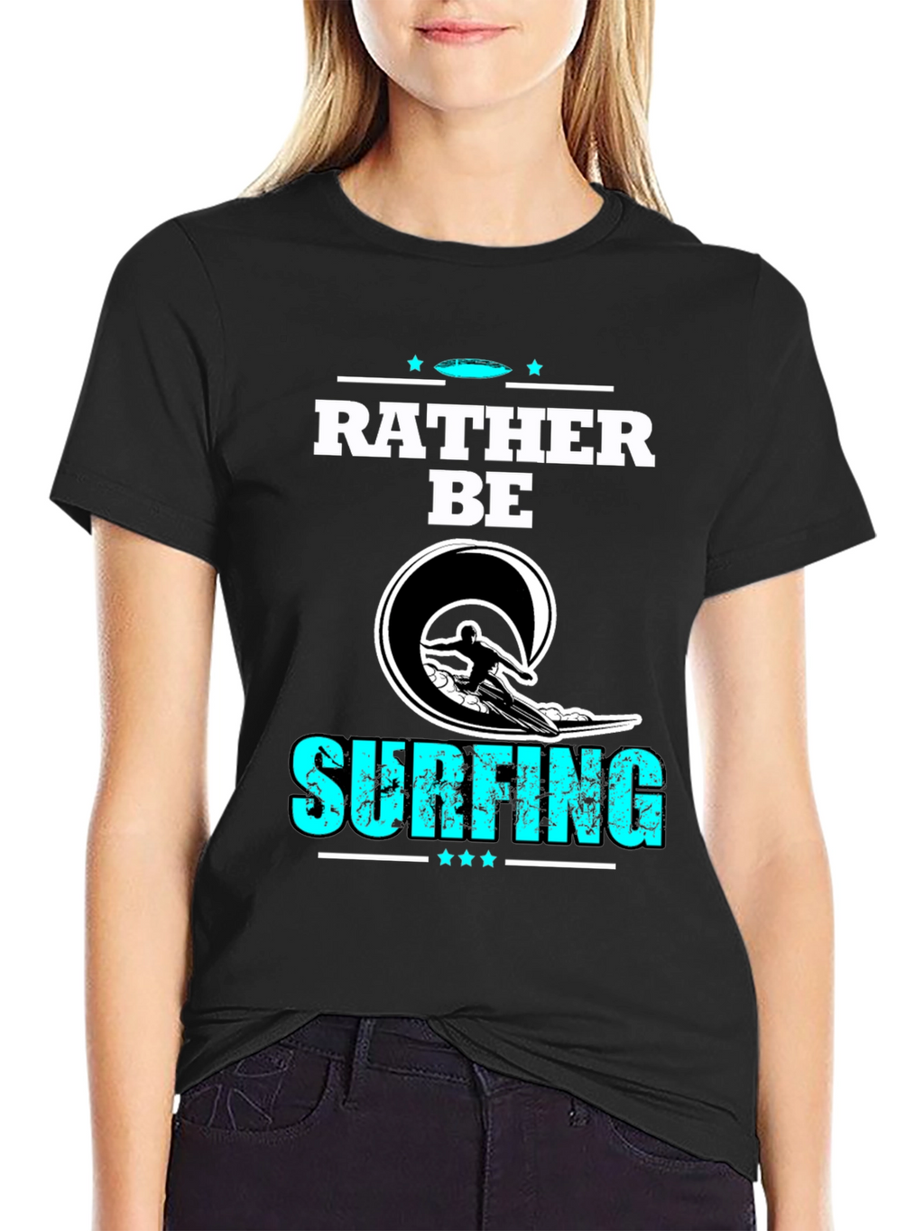 Rather Be Surfing Graphic T-Shirt for Men