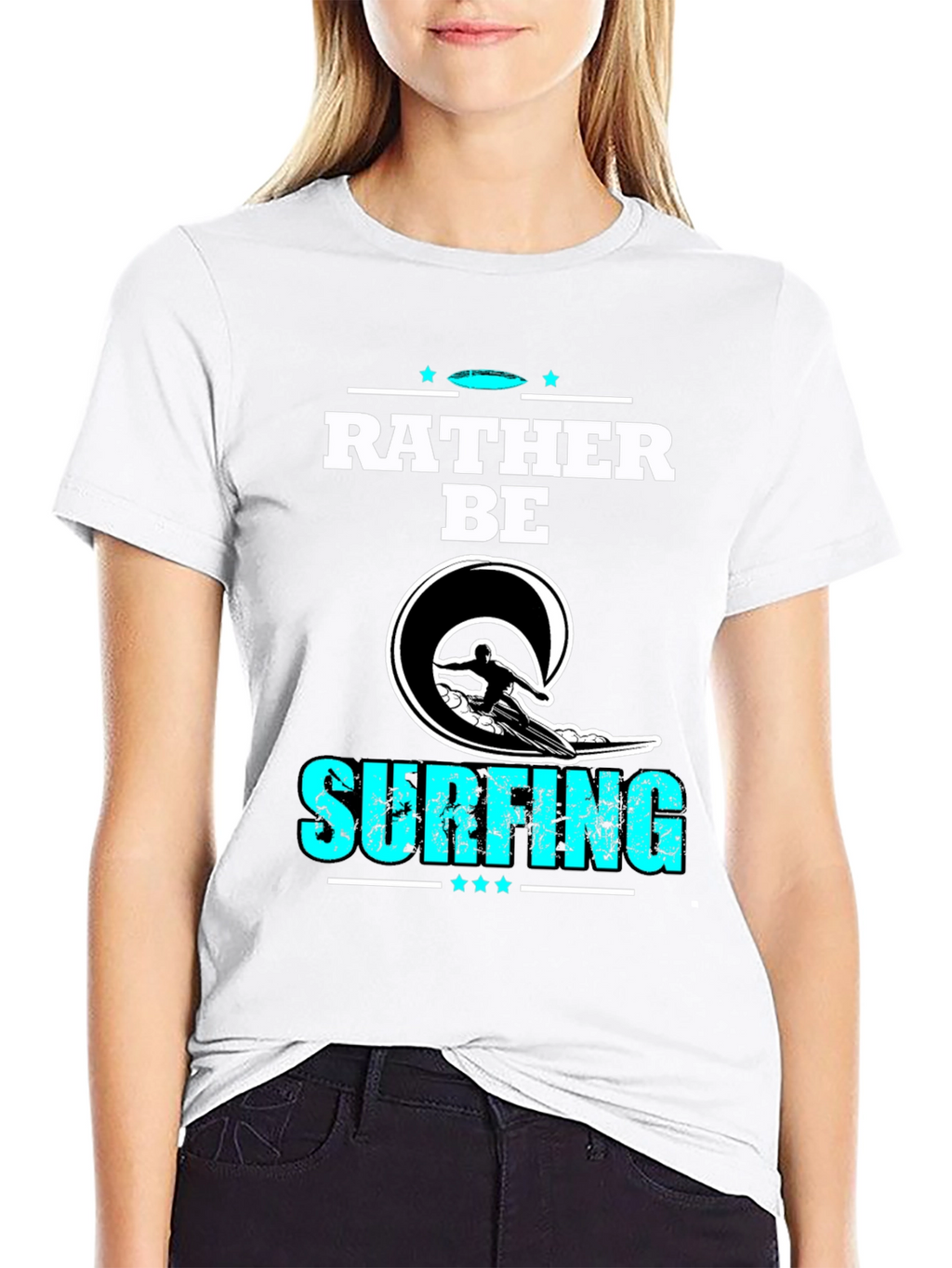 Rather Be Surfing Graphic T-Shirt for Men