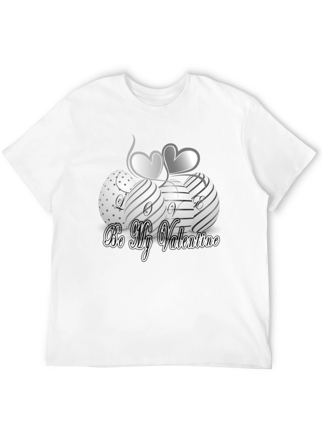 Valentines Day Graphic T-Shirt - Stylish Black Tee