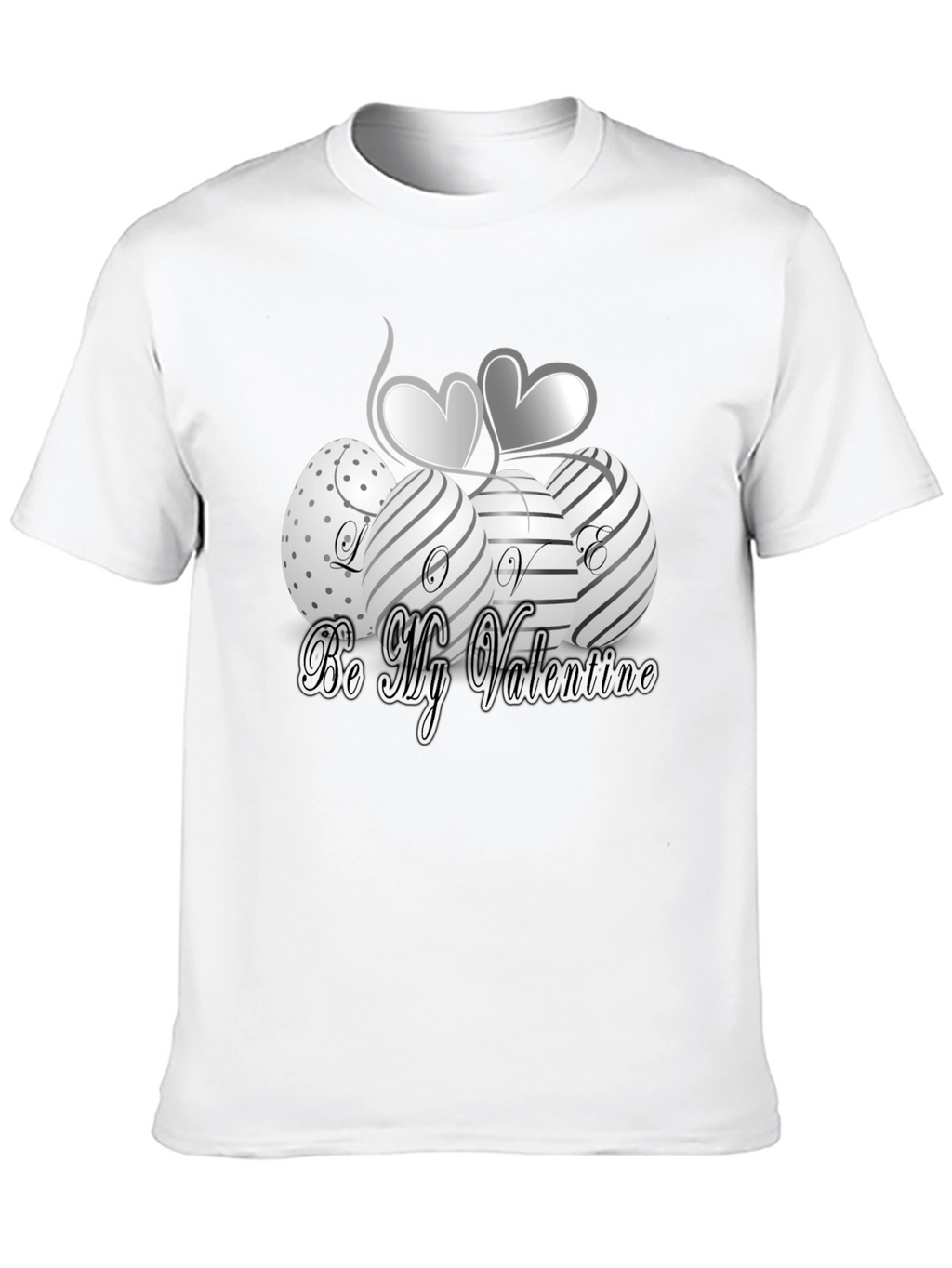 Valentines Day Graphic T-Shirt - Stylish Black Tee