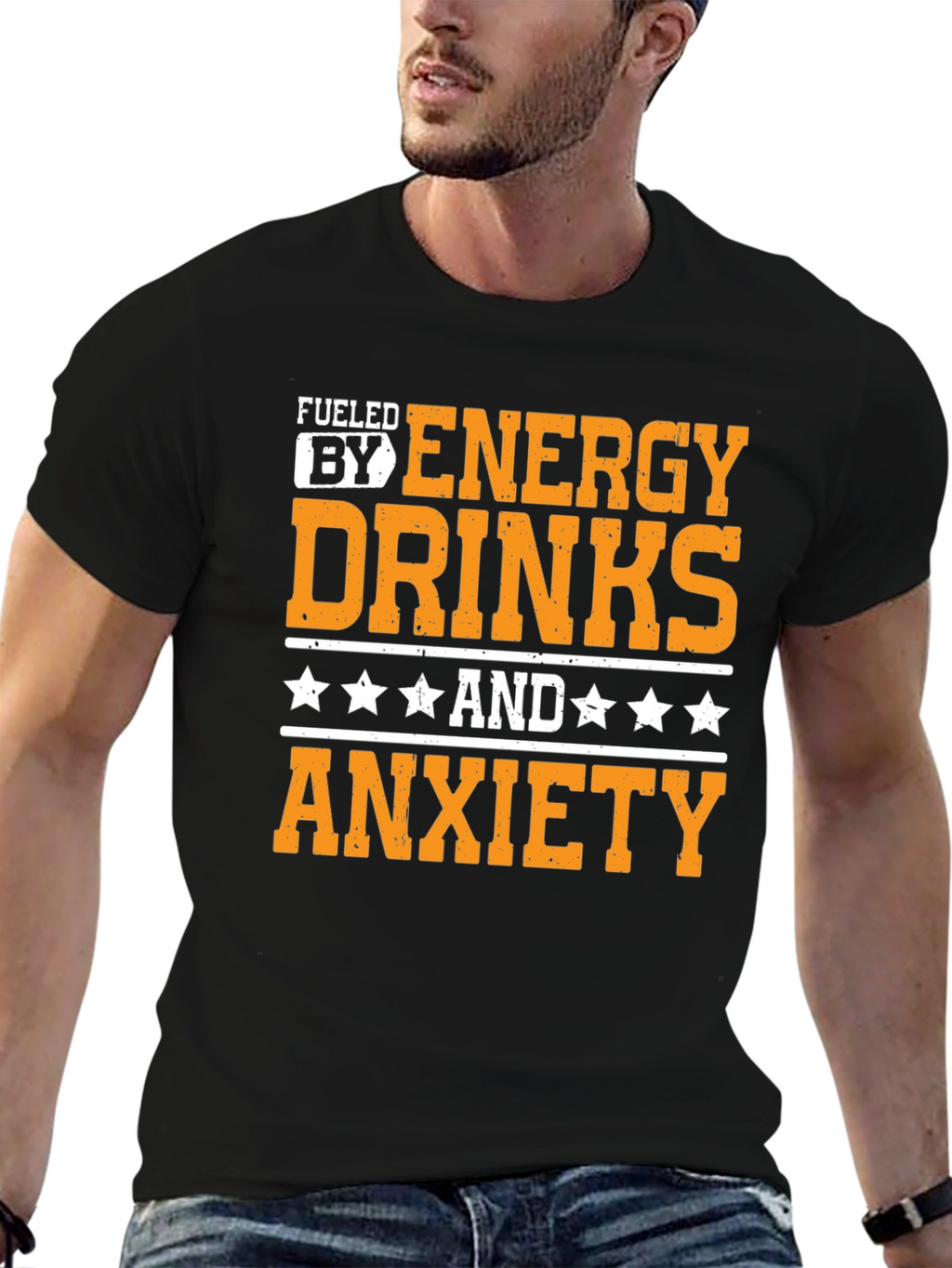 Fueled by Energy Drinks & Anxiety T-Shirt