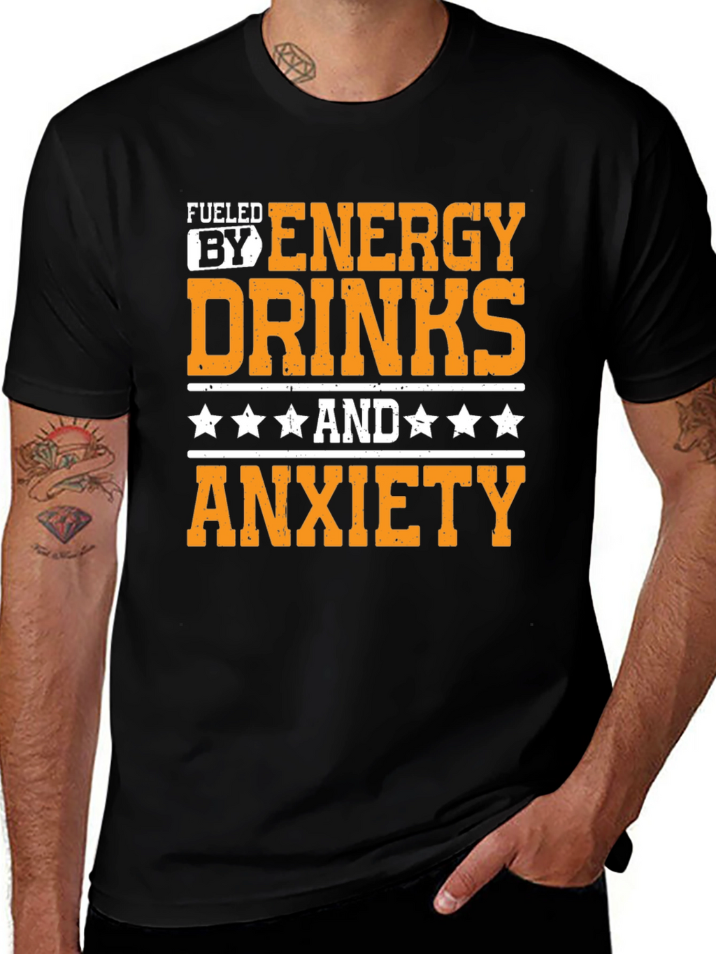 Fueled by Energy Drinks & Anxiety T-Shirt