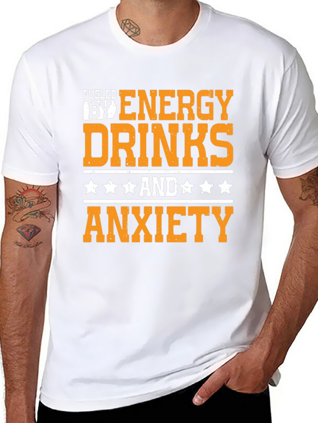 Fueled by Energy Drinks & Anxiety T-Shirt