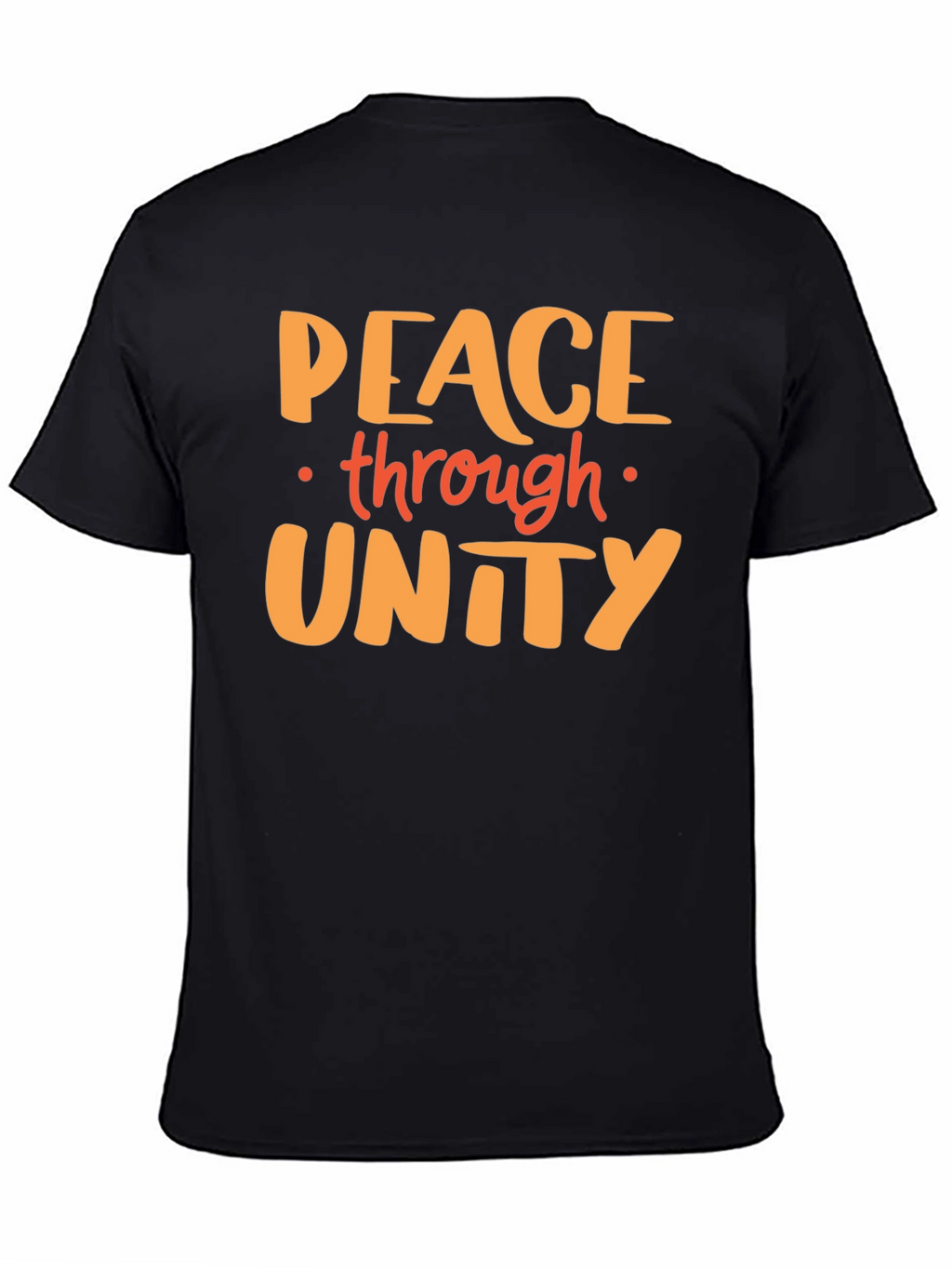 Peace Through Unity Graphic Tee - Black
