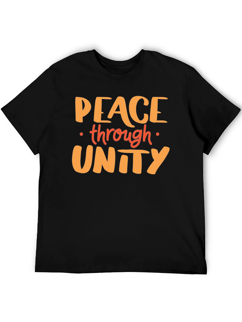 Peace Through Unity Graphic Tee - Black