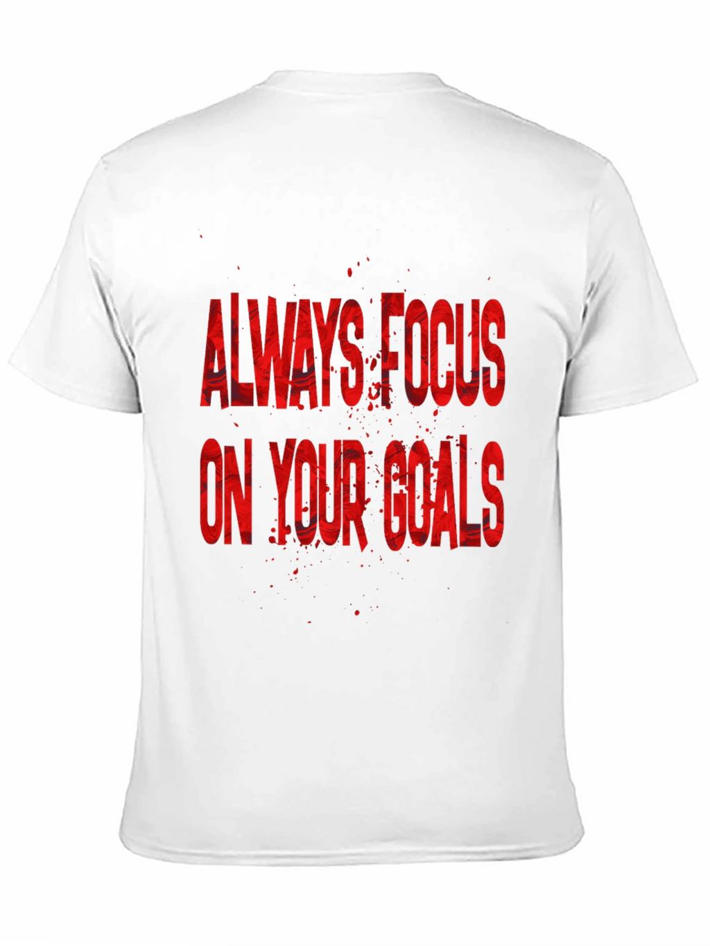 Focus On Your Goals Black Graphic T-Shirt