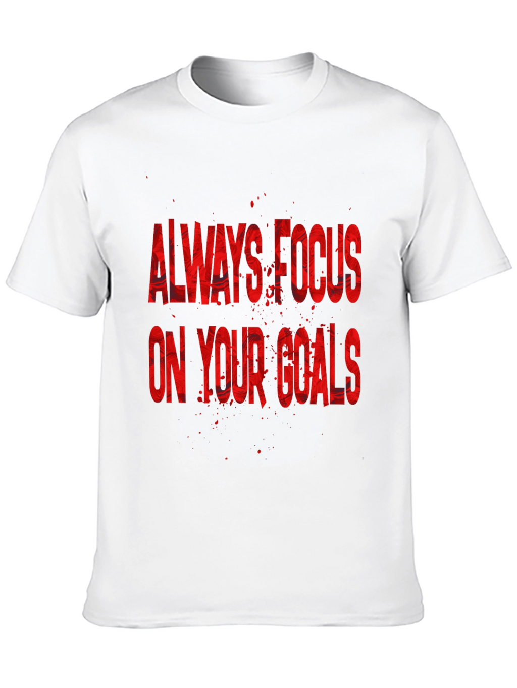 Focus On Your Goals Black Graphic T-Shirt