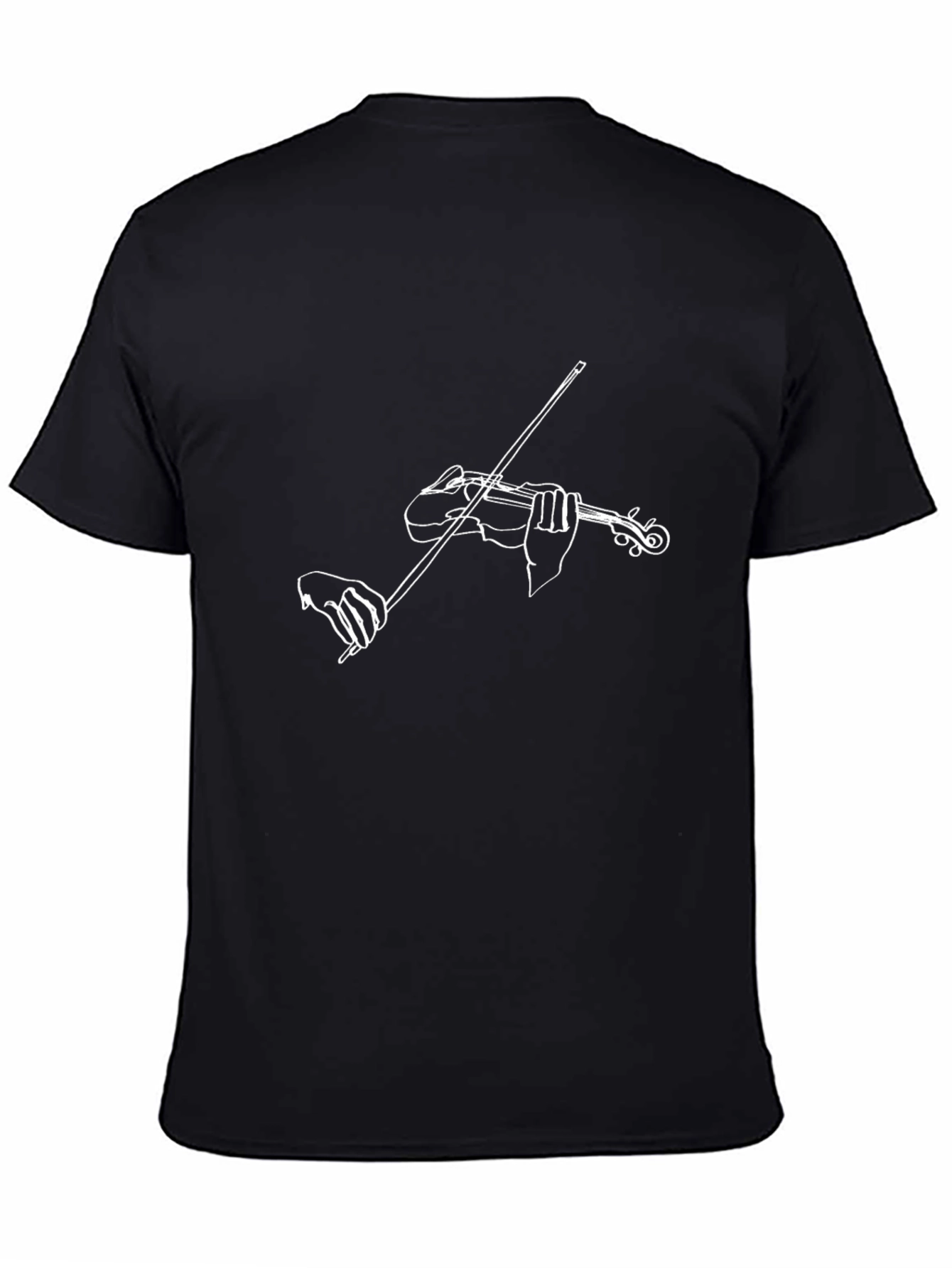 Violin Player Graphic T-Shirt - Minimalist Design