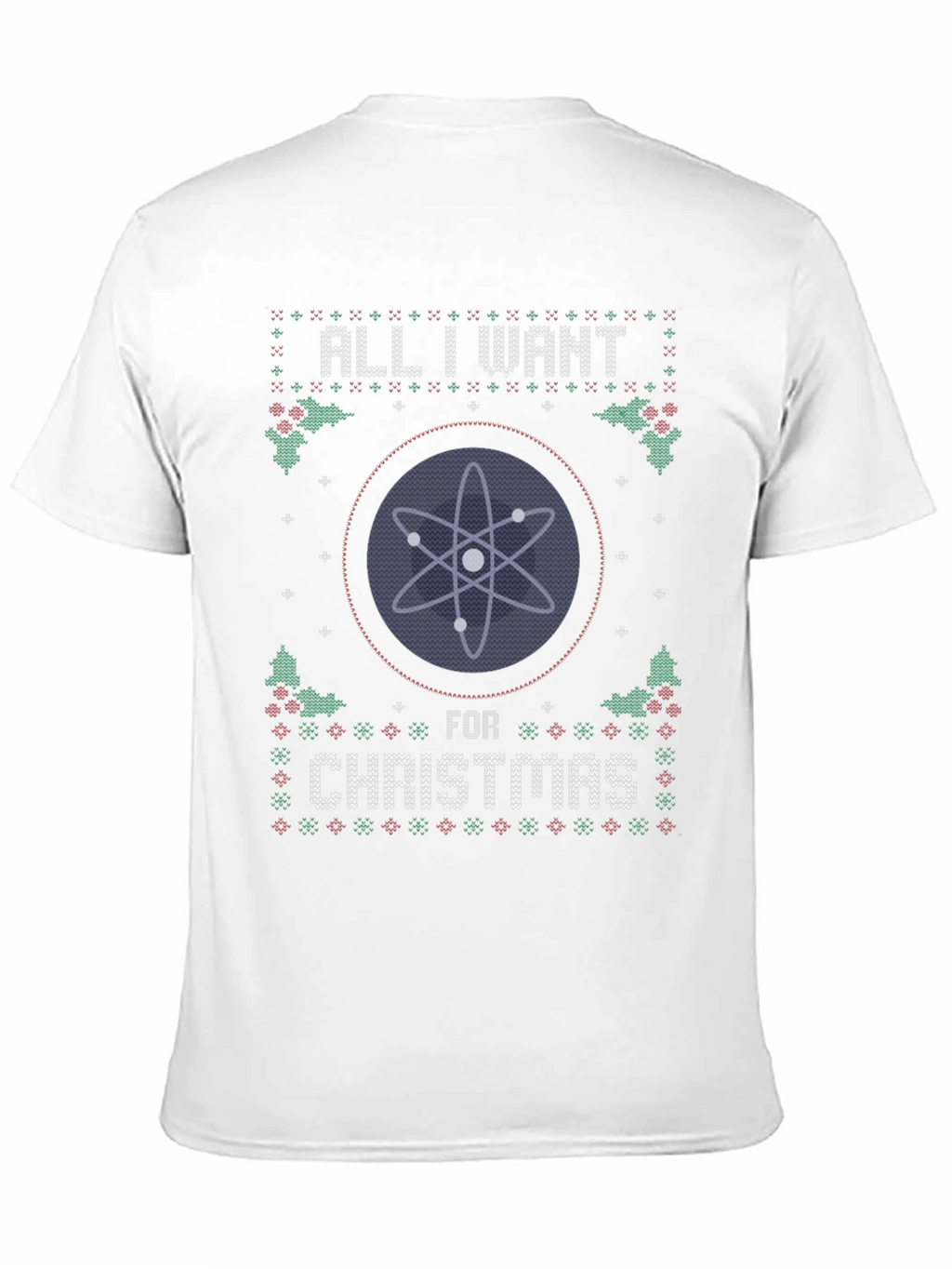 Atom Christmas Sweater T-Shirt - Science Holiday Tee