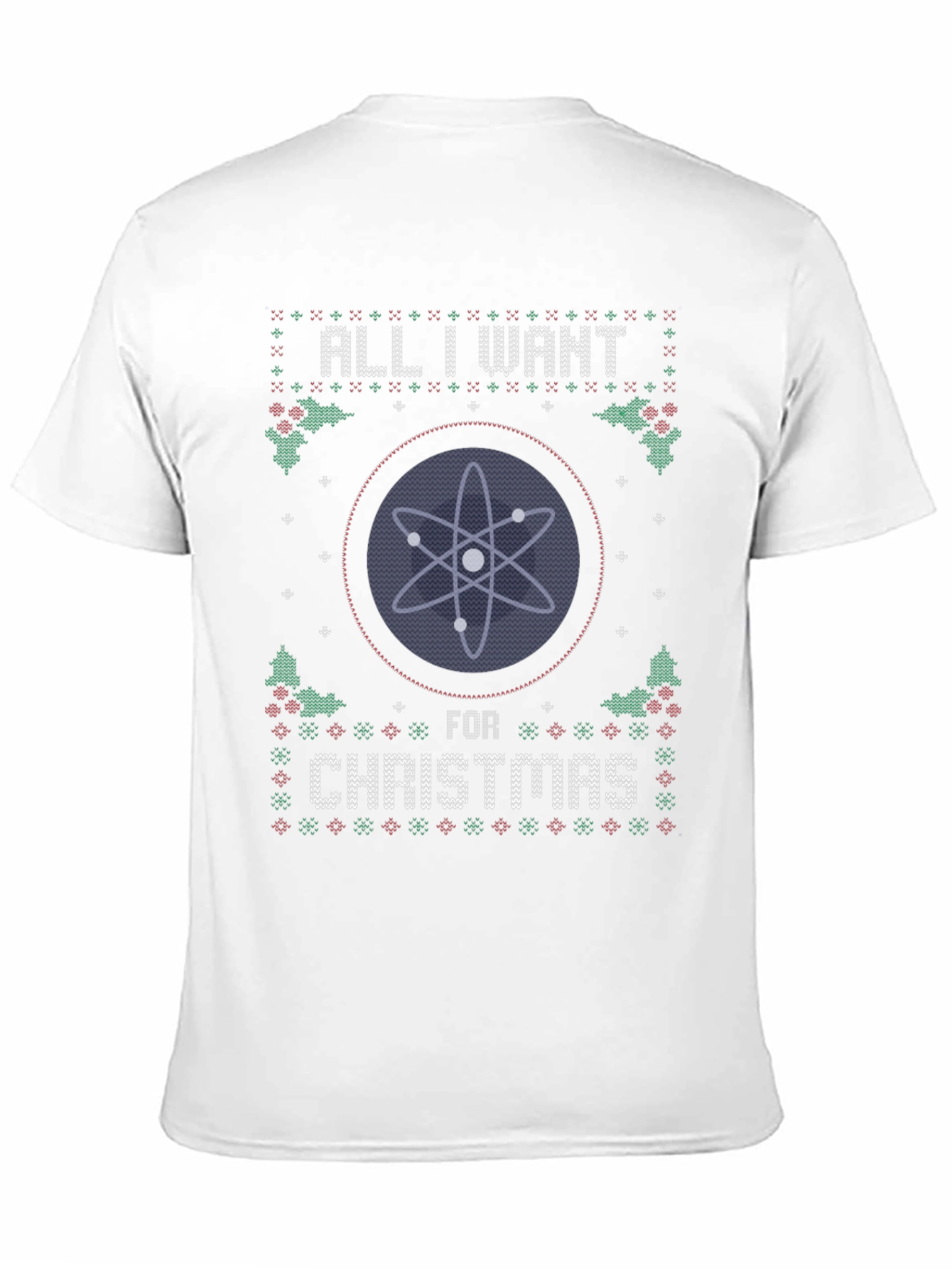Atom Christmas Sweater T-Shirt - Science Holiday Tee