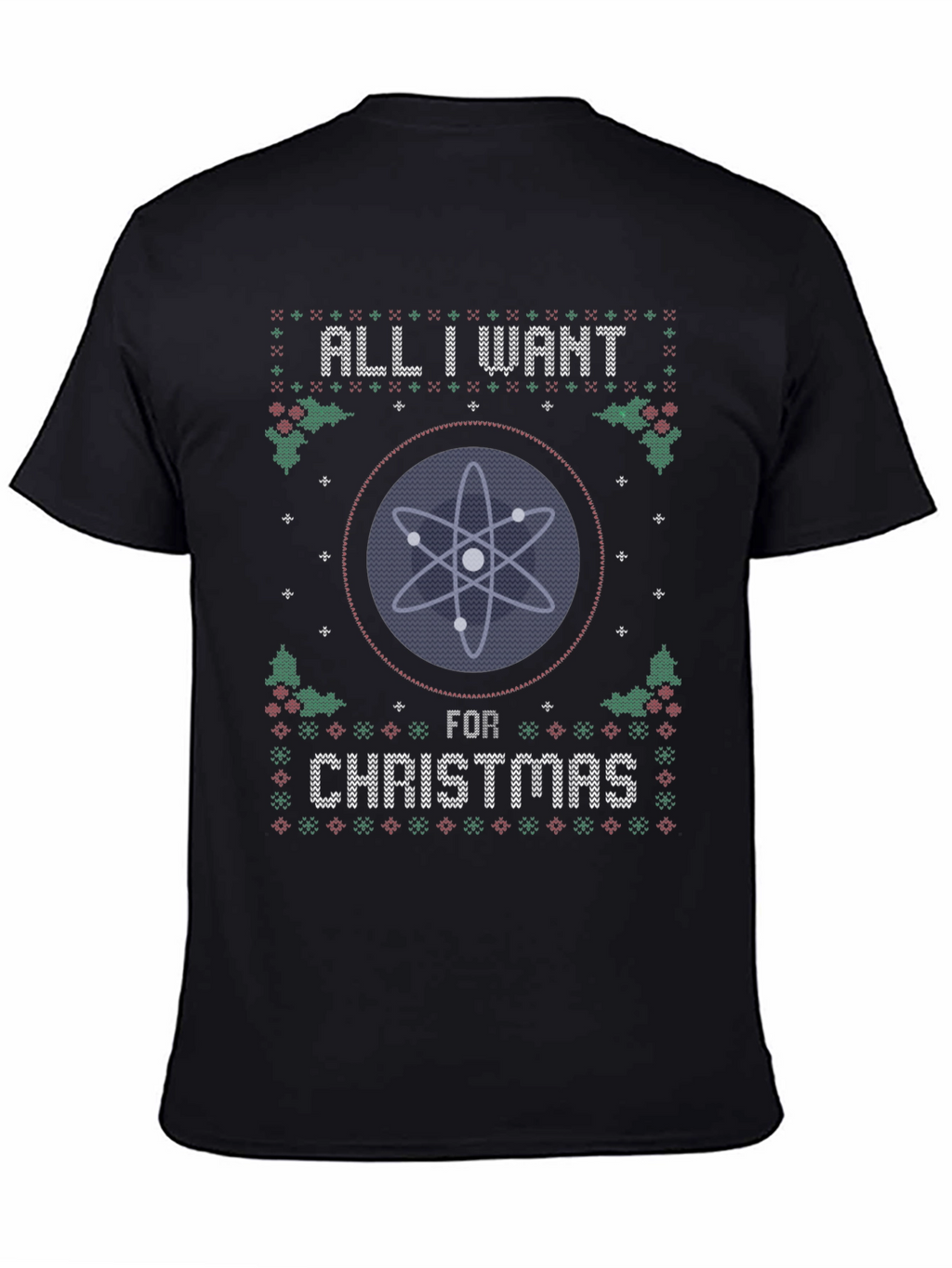 Atom Christmas Sweater T-Shirt - Science Holiday Tee