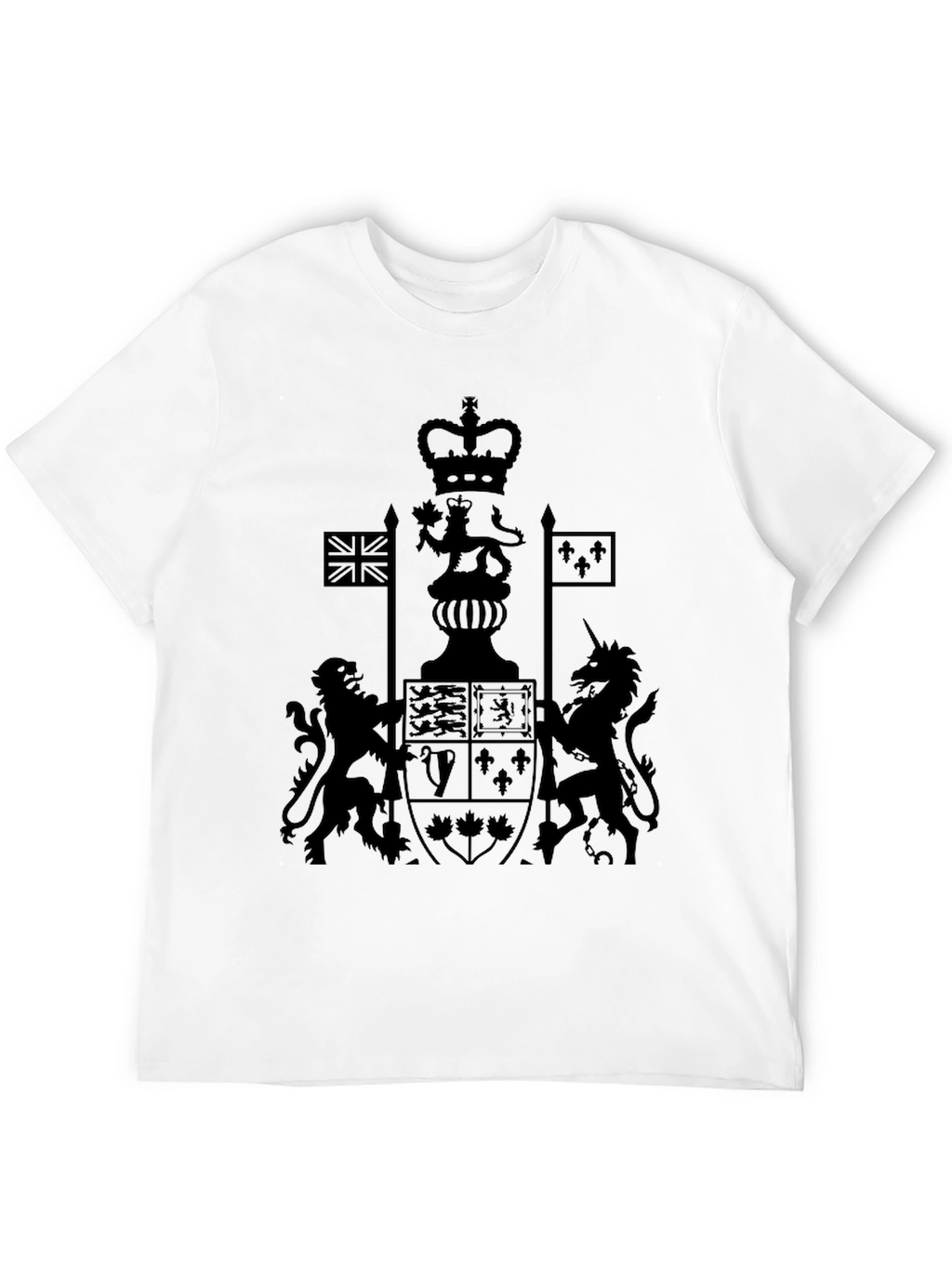 Emblem Graphic T-Shirt - Black Crew Neck Tee