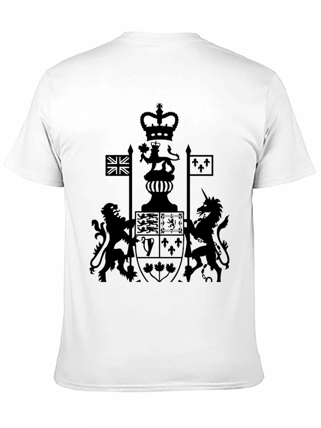 Emblem Graphic T-Shirt - Black Crew Neck Tee