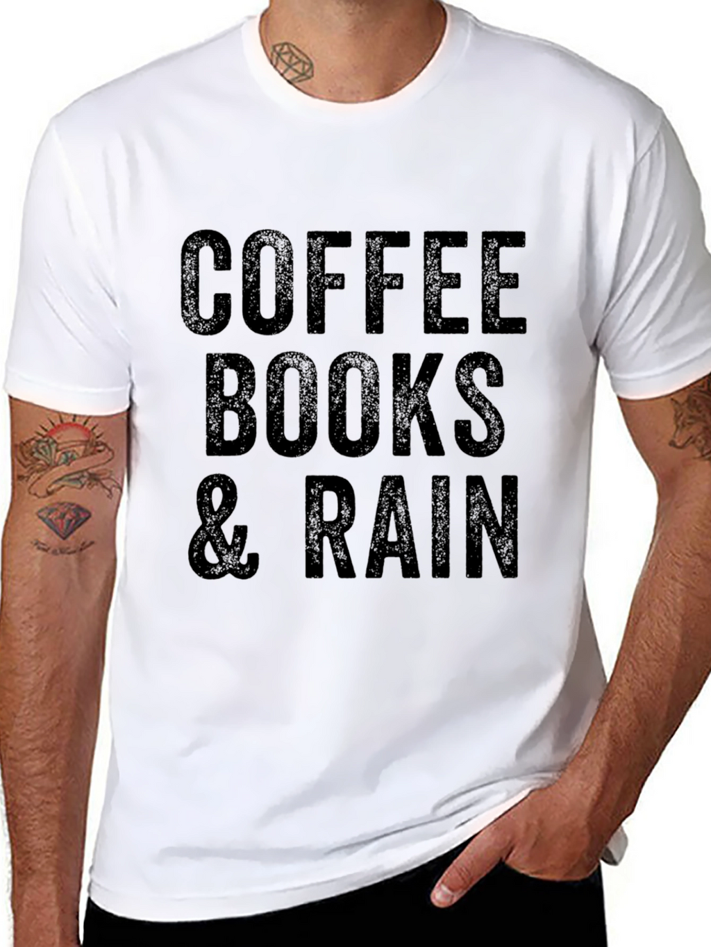 Coffee Books & Rain Graphic Tee