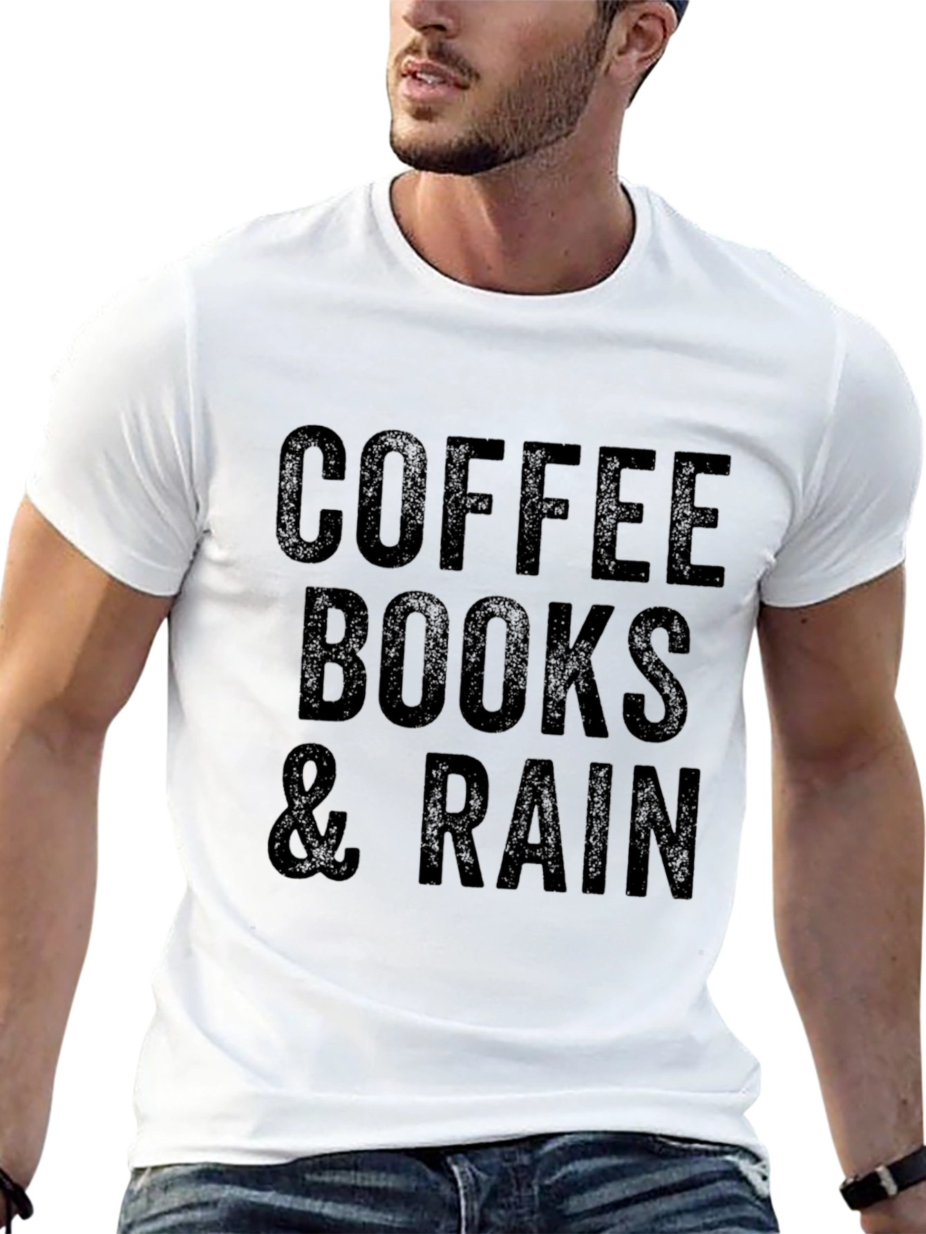 Coffee Books & Rain Graphic Tee