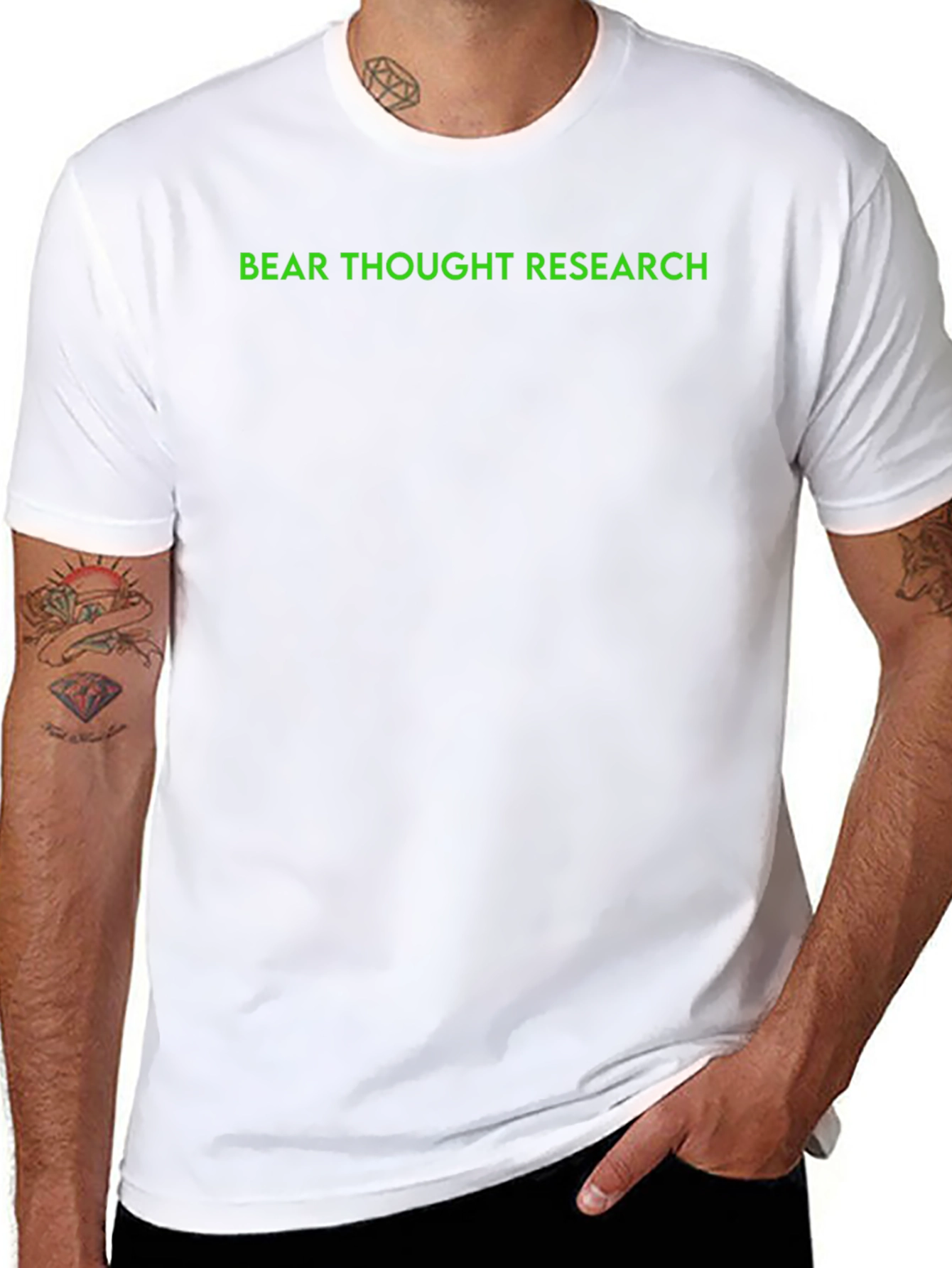 Bear Thought Research Black T-Shirt