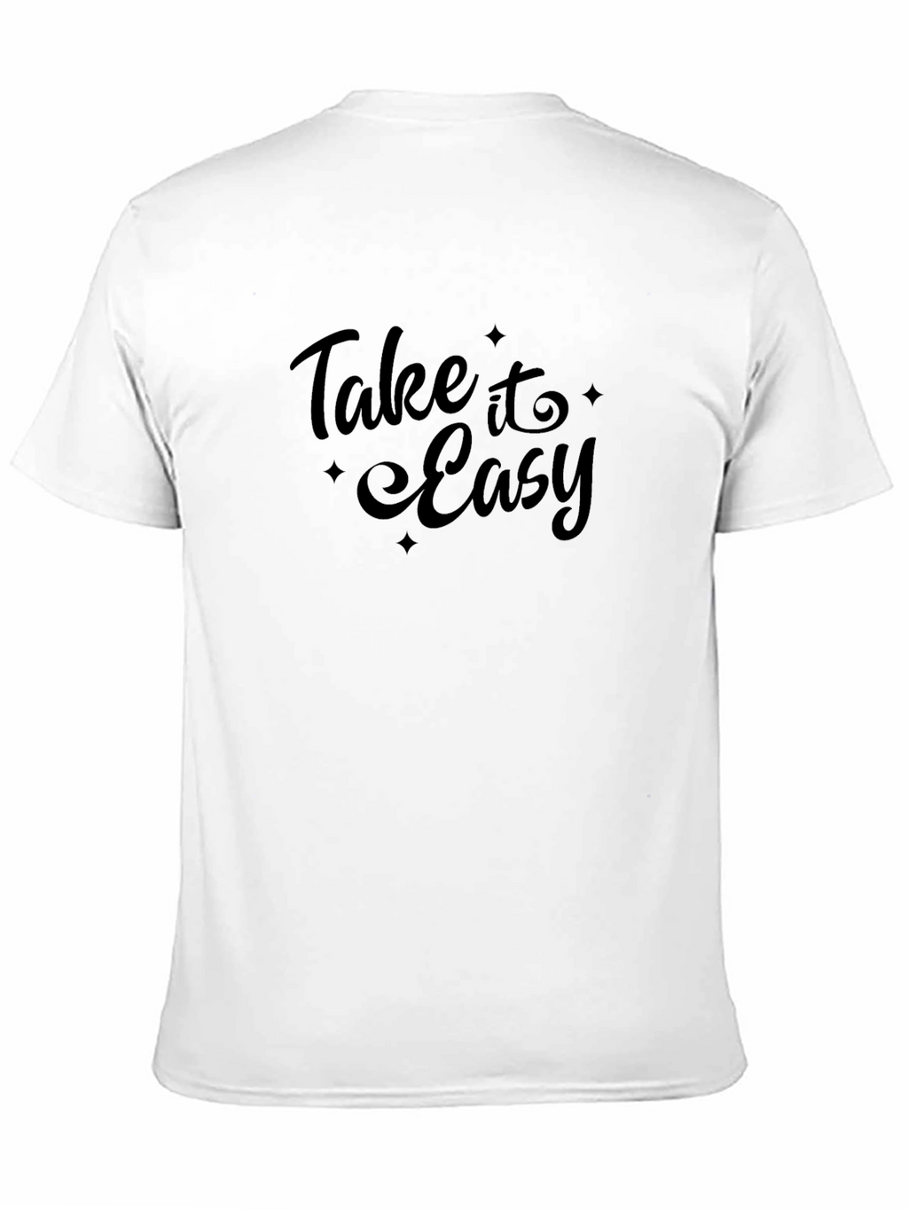 Take It Easy Black Graphic T-Shirt