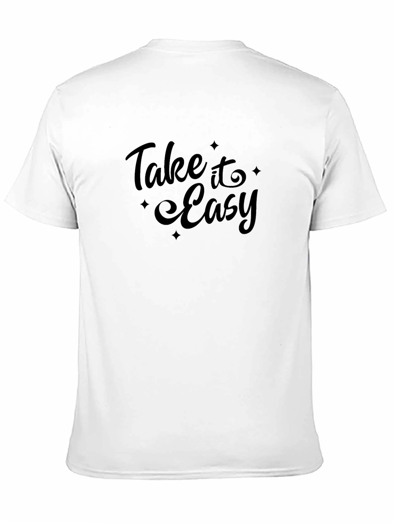 Take It Easy Black Graphic T-Shirt