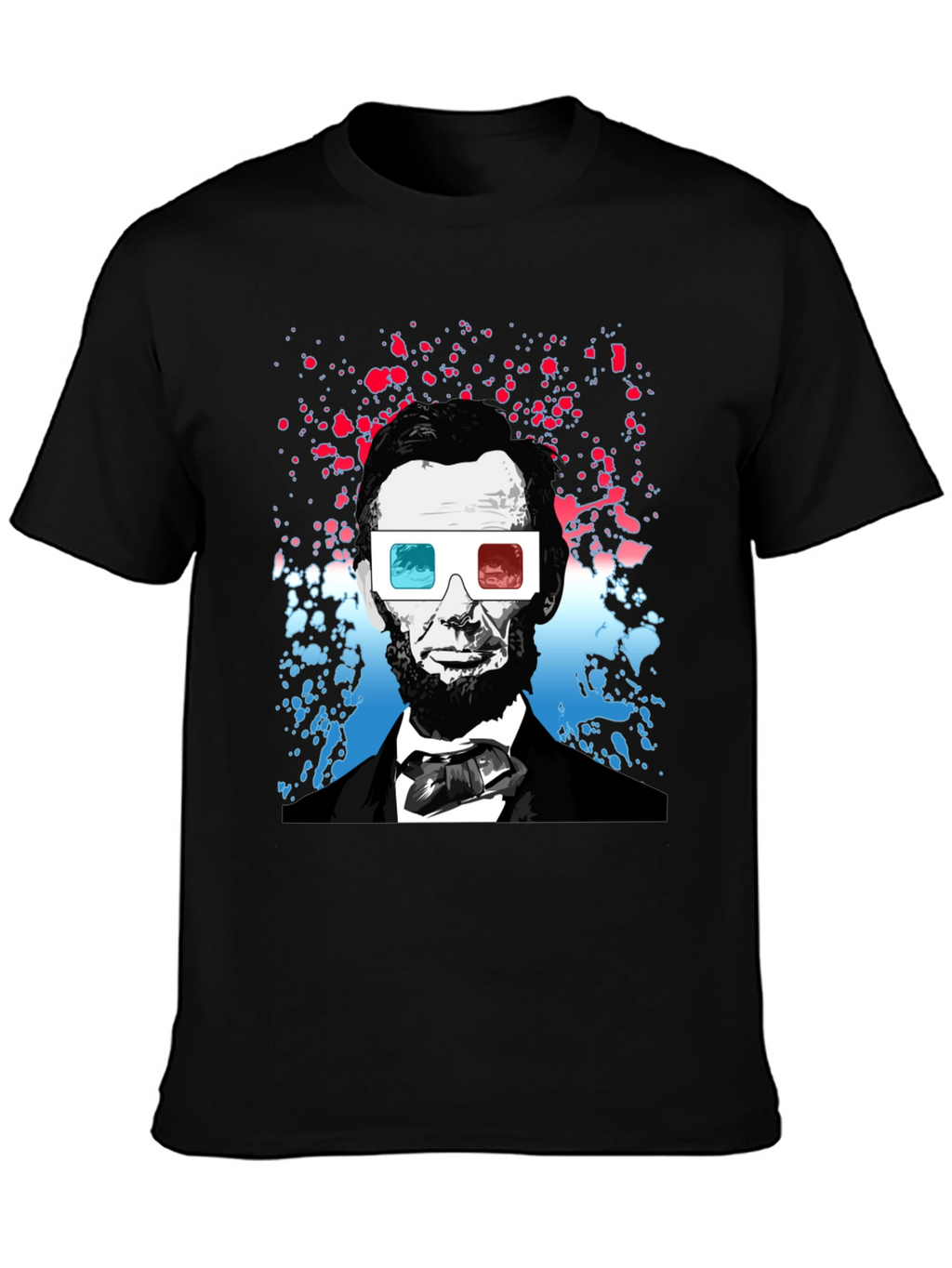 Lincoln 3D Glasses Graphic Tee