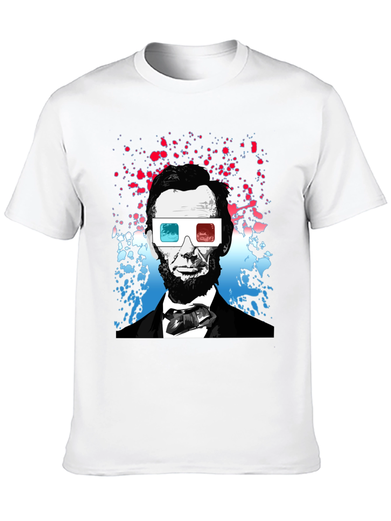 Lincoln 3D Glasses Graphic Tee
