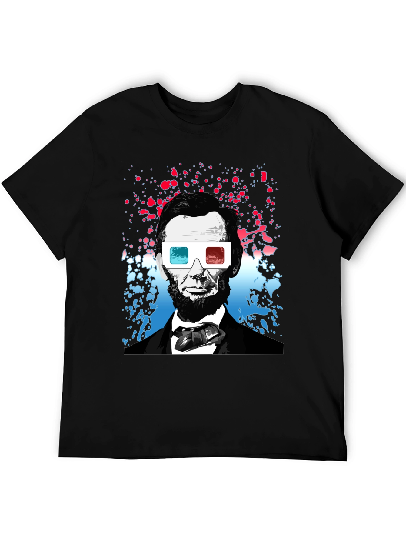 Lincoln 3D Glasses Graphic Tee