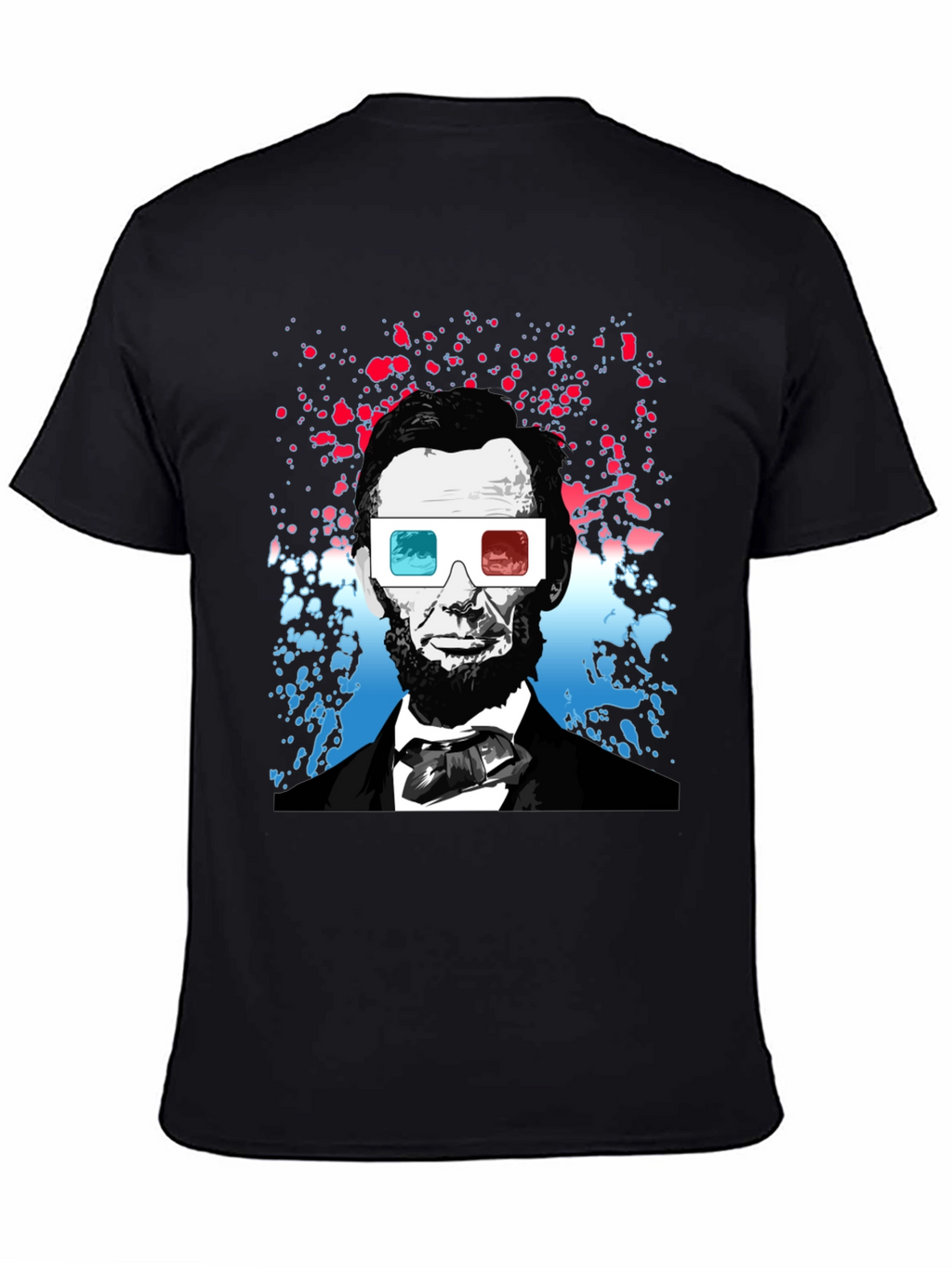 Lincoln 3D Glasses Graphic Tee
