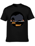 Im Beat Penguin T-Shirt - Black Cotton Tee