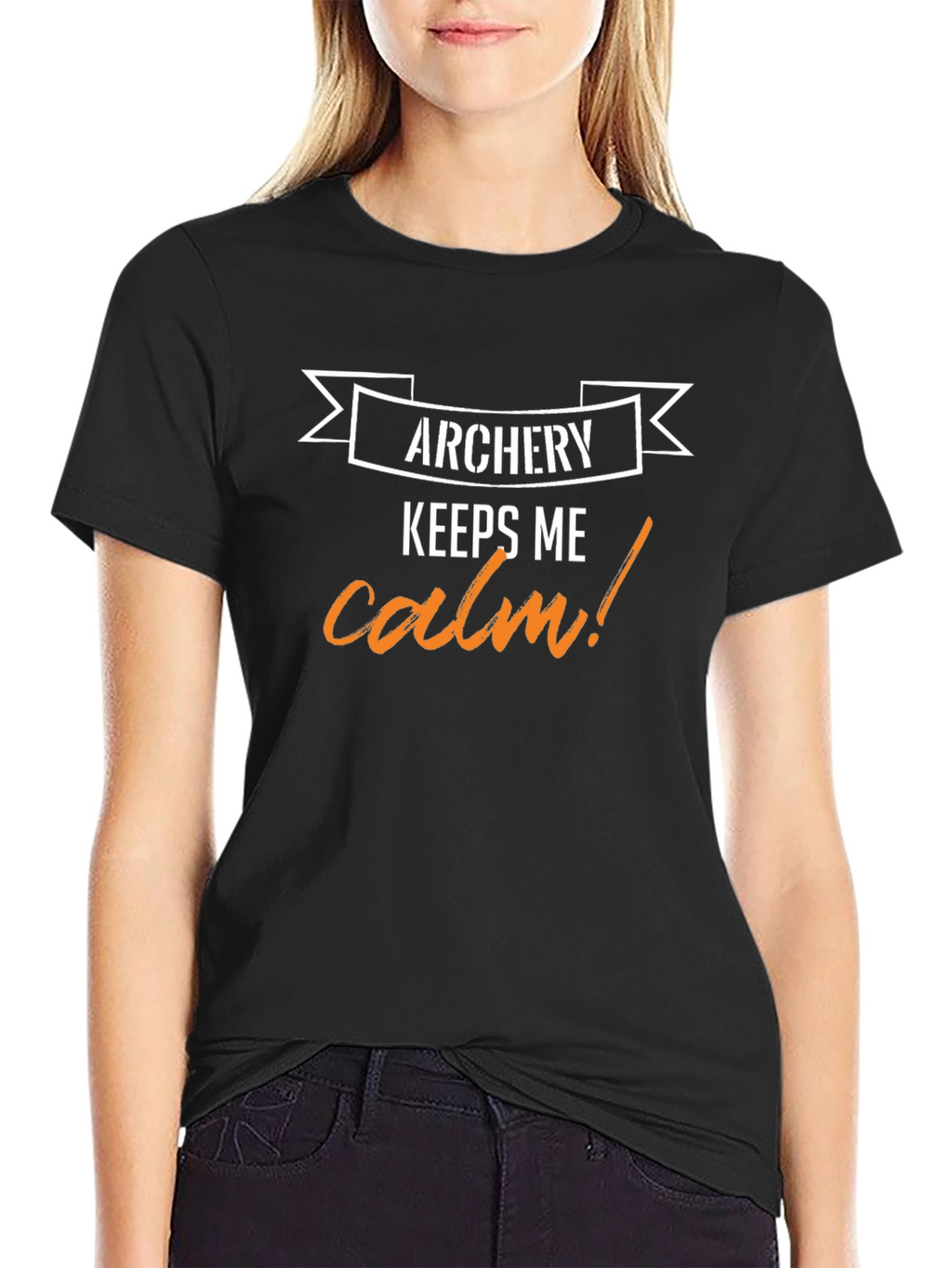 Archery Keeps Me Calm T-Shirt - Black
