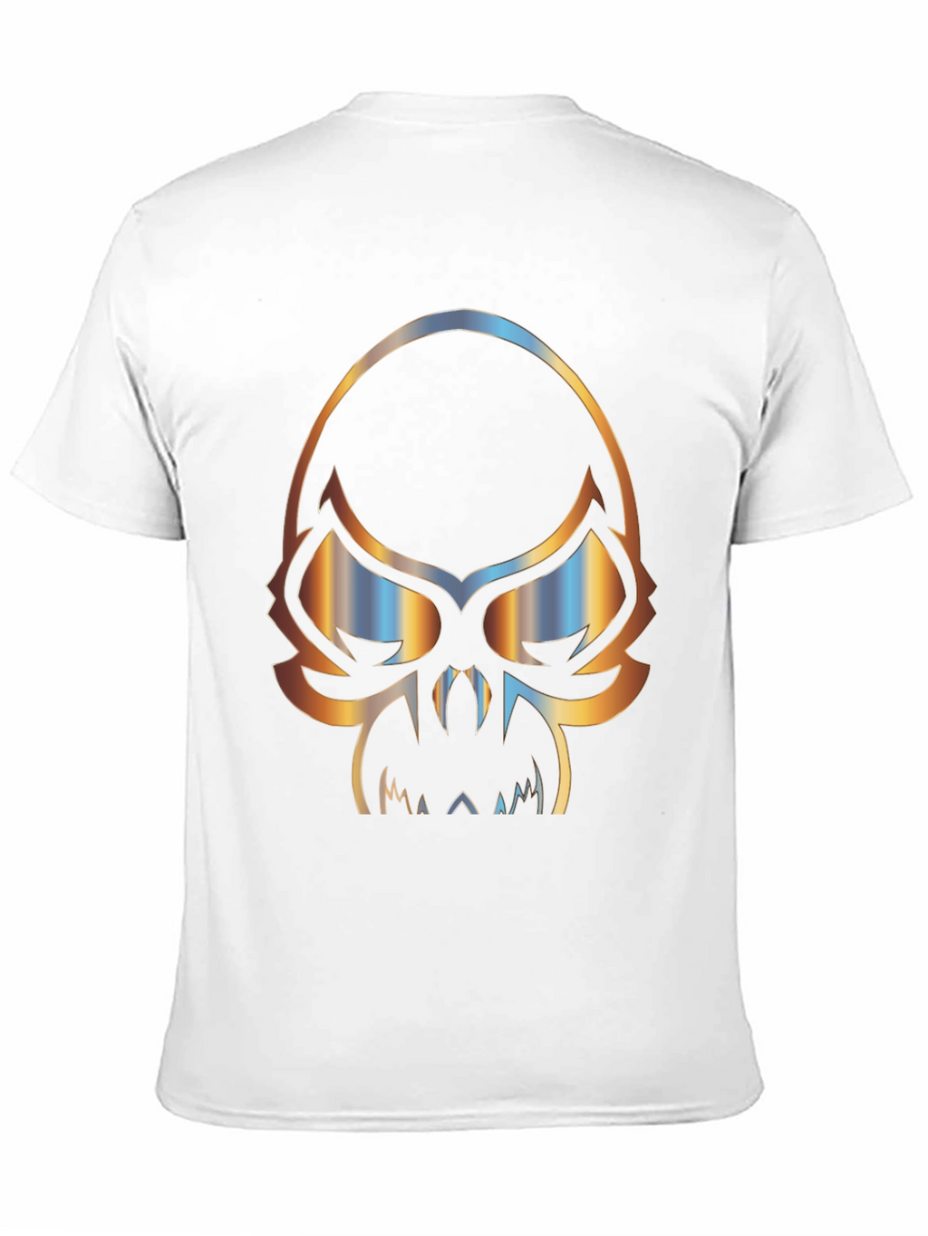 Skull Graphic Print Mens Black T-Shirt