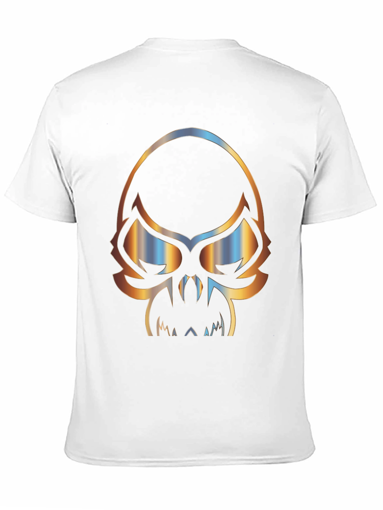 Skull Graphic Print Mens Black T-Shirt