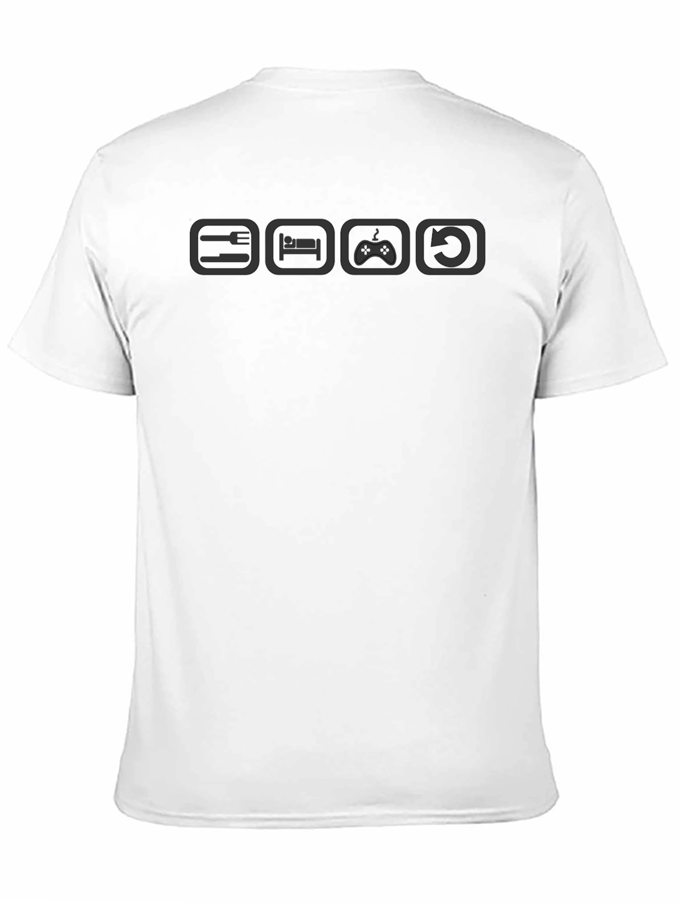 Eat Sleep Game Repeat T-Shirt - Gamer Lifestyle Tee