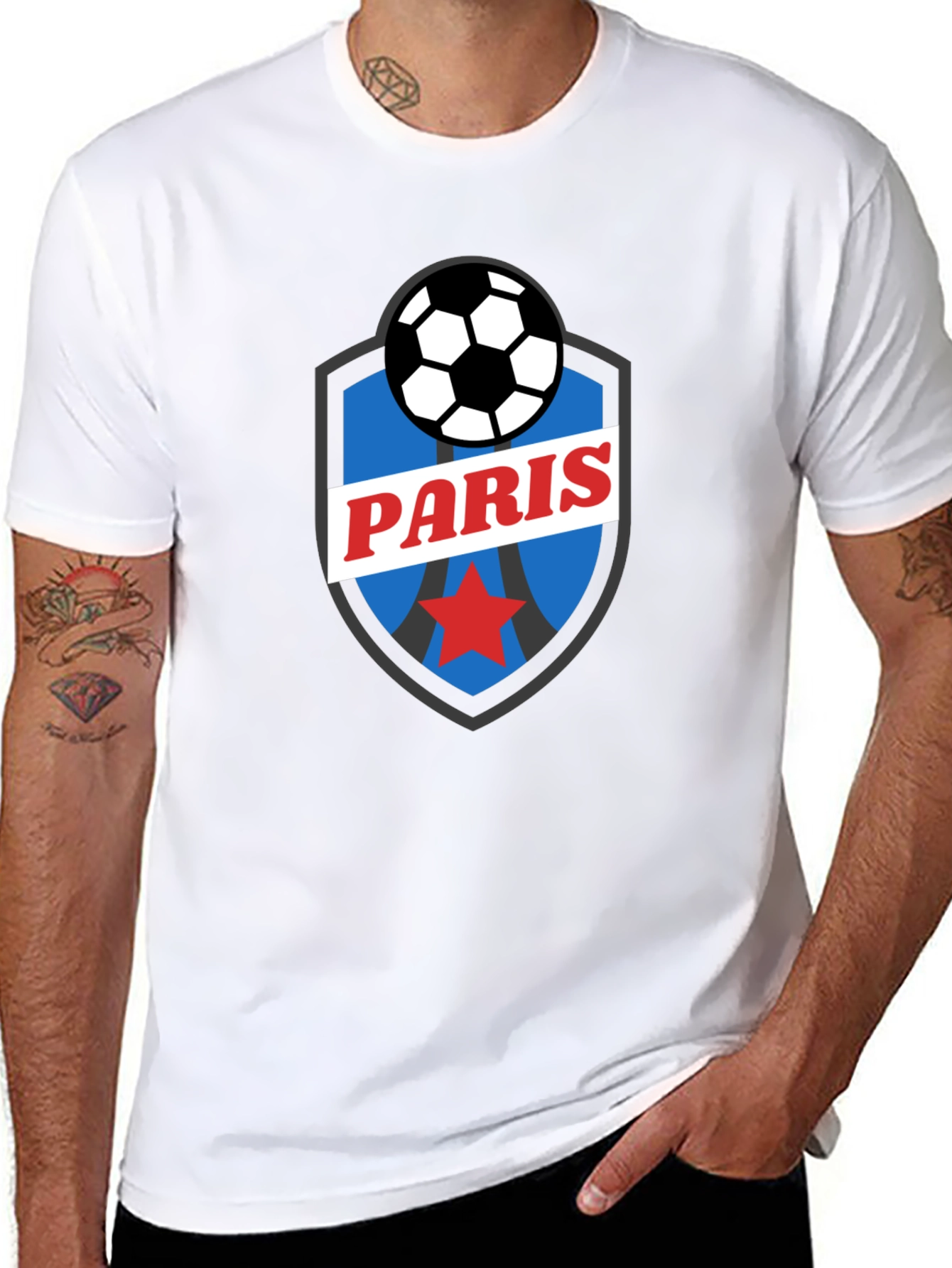 Paris Soccer Graphic T-Shirt - Sporty & Stylish