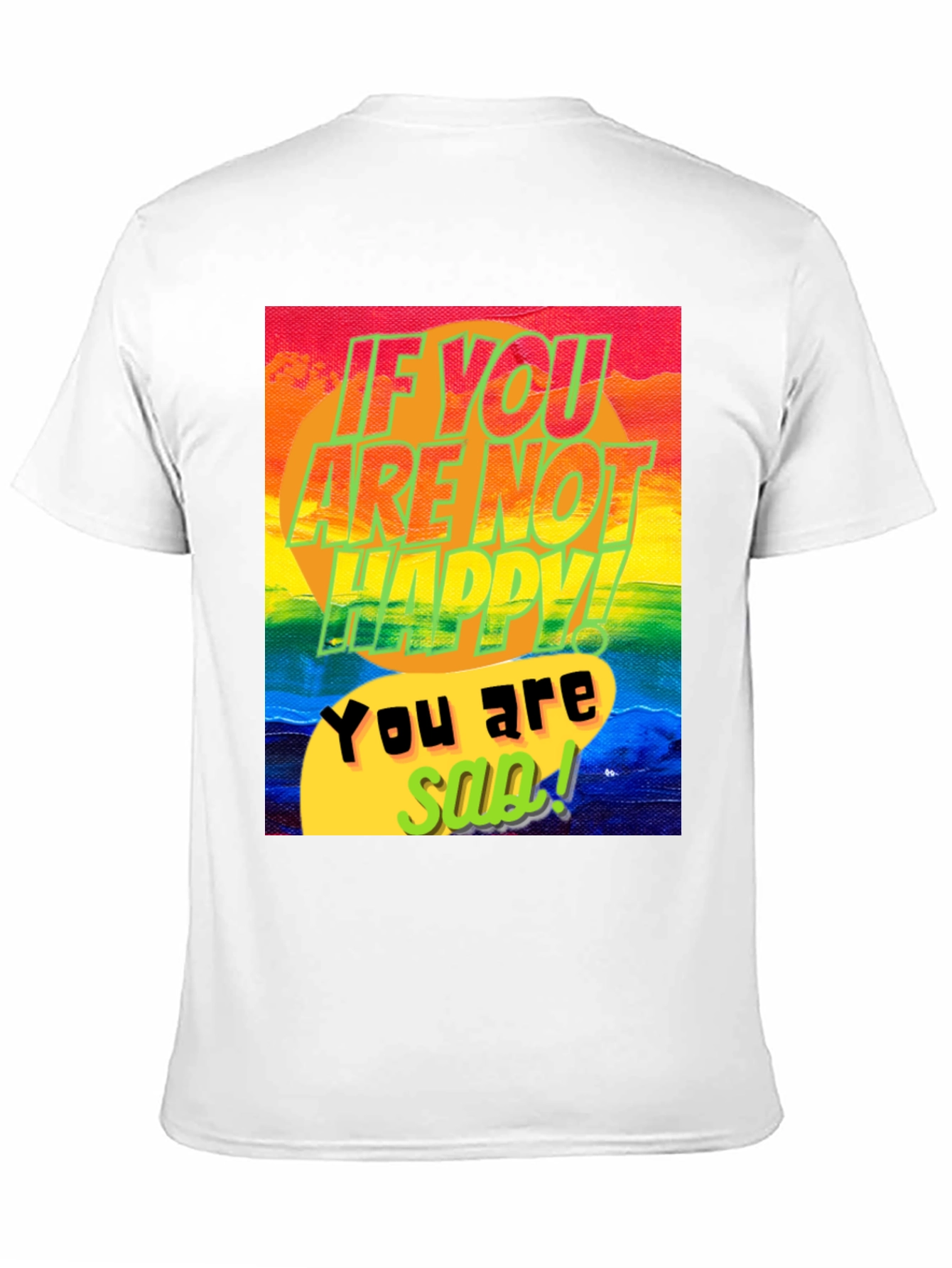Colorful Happy/Sad Graphic Tee