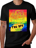 Colorful Happy/Sad Graphic Tee
