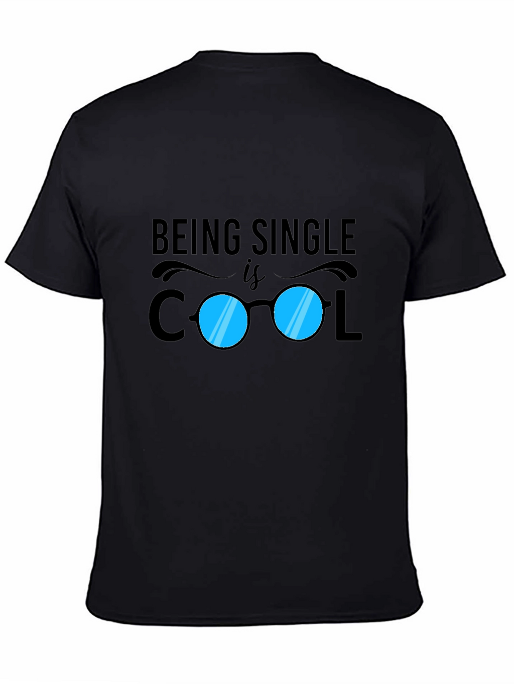 Cool Single Black Graphic Tee