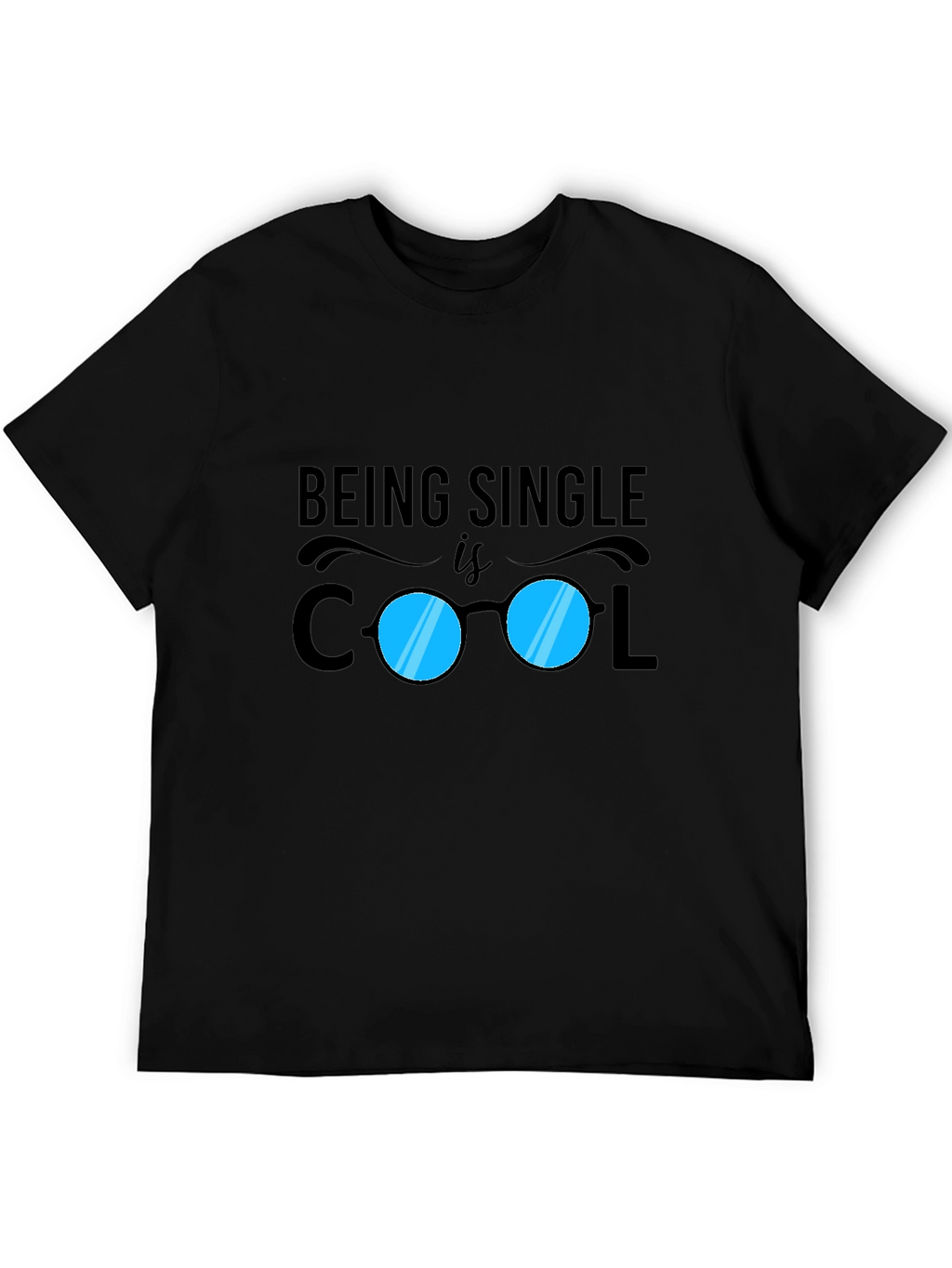 Cool Single Black Graphic Tee