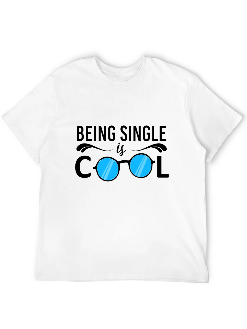 Cool Single Black Graphic Tee