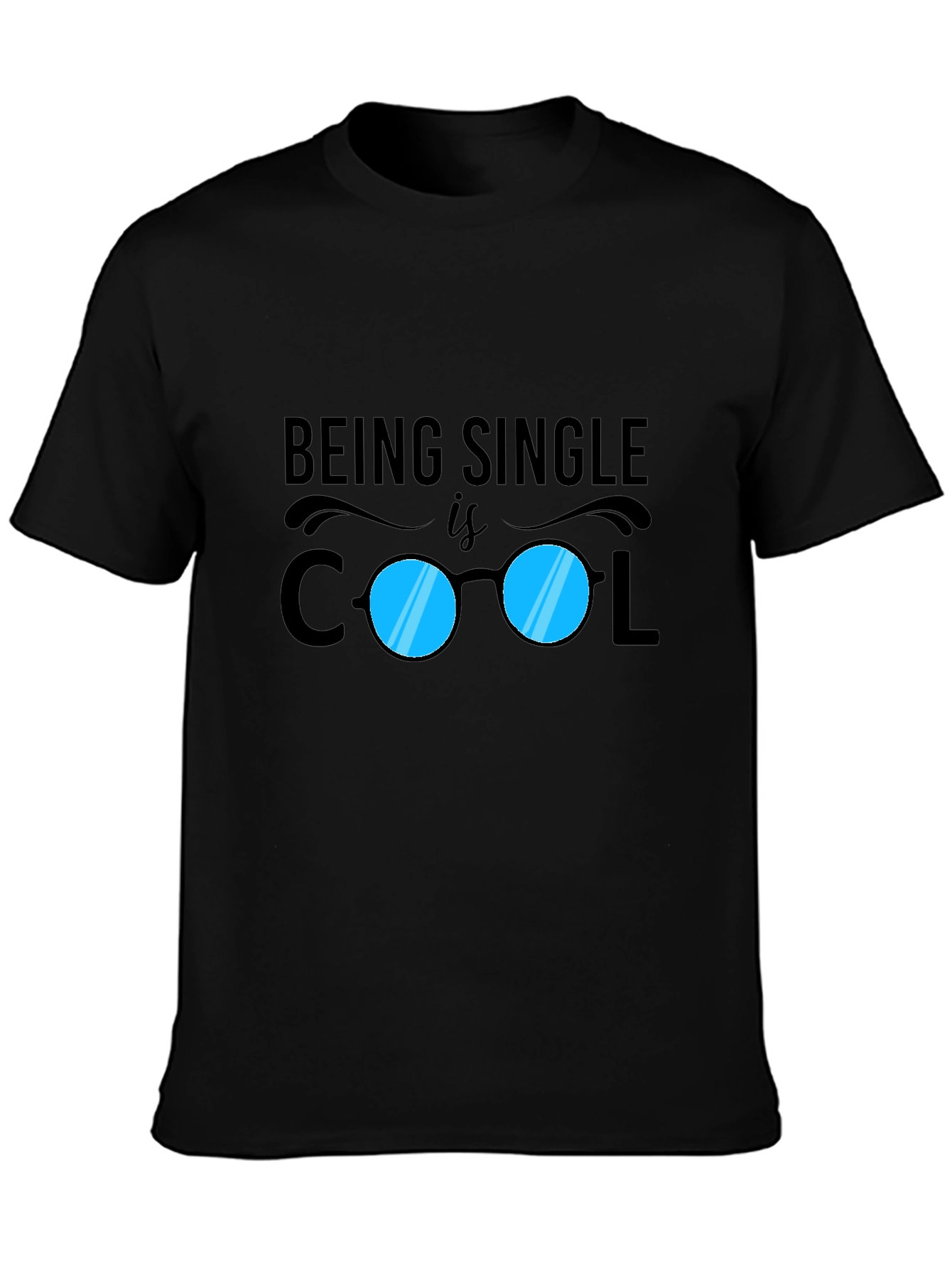 Cool Single Black Graphic Tee