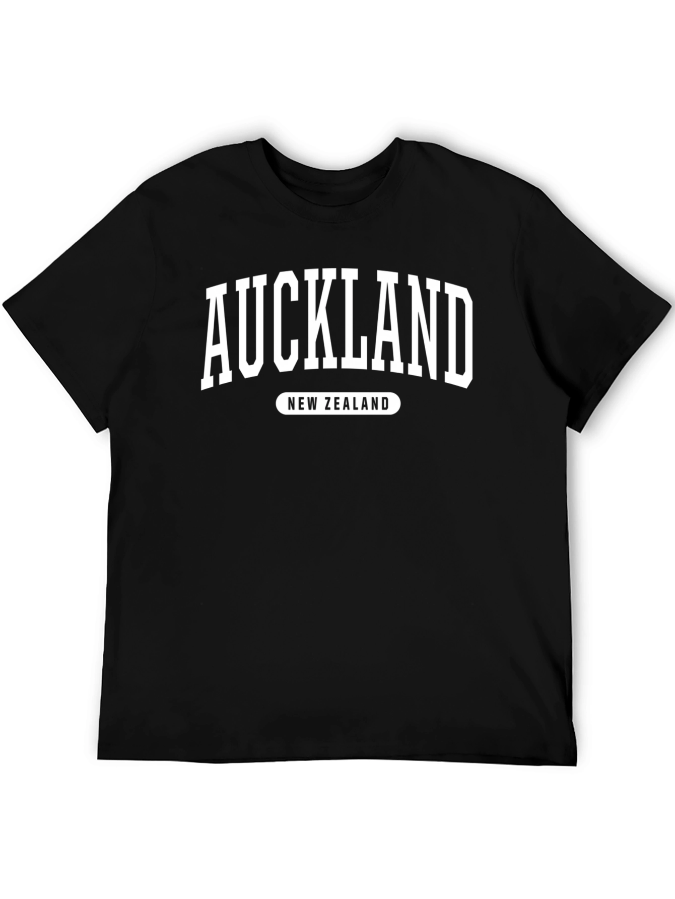 Auckland New Zealand Black Graphic Tee