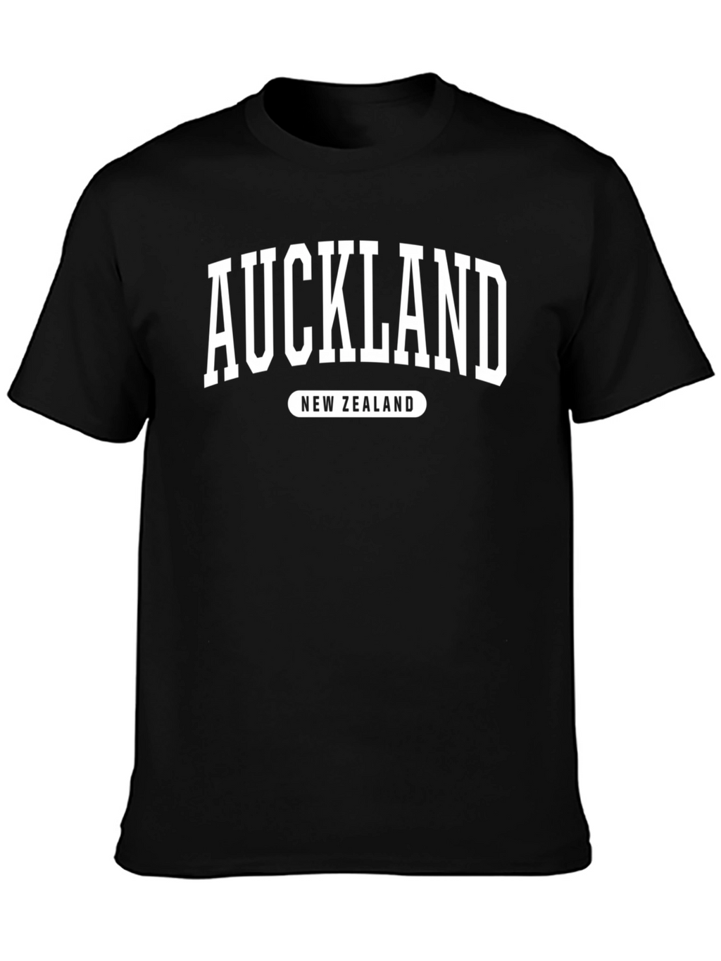Auckland New Zealand Black Graphic Tee