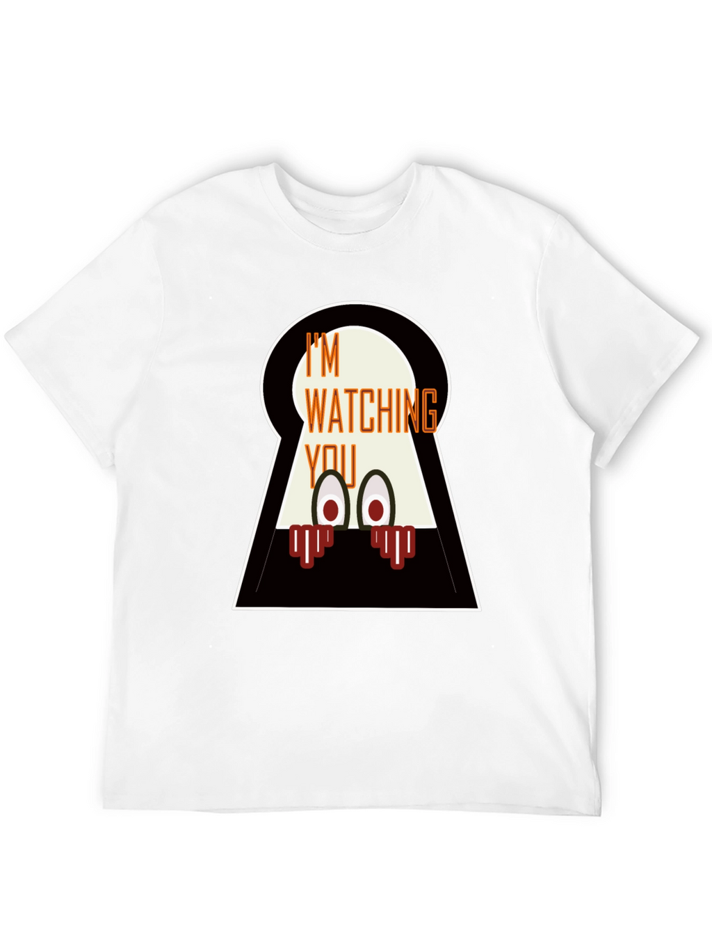 Im Watching You Graphic Tee - Mens Black T-Shirt