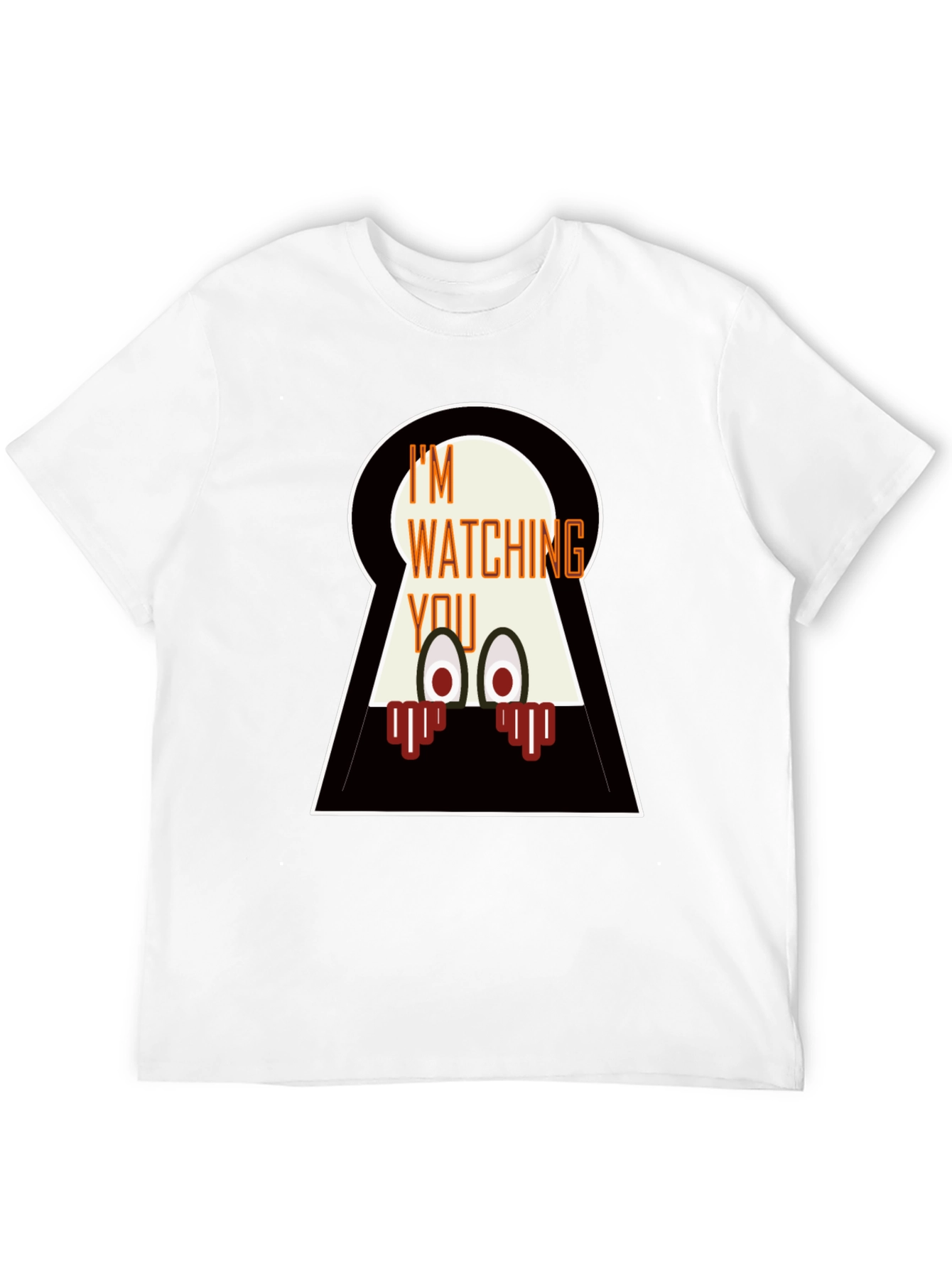 Im Watching You Graphic Tee - Mens Black T-Shirt