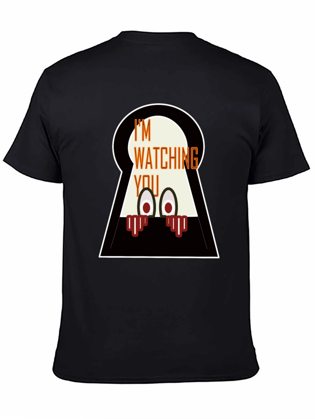 Im Watching You Graphic Tee - Mens Black T-Shirt